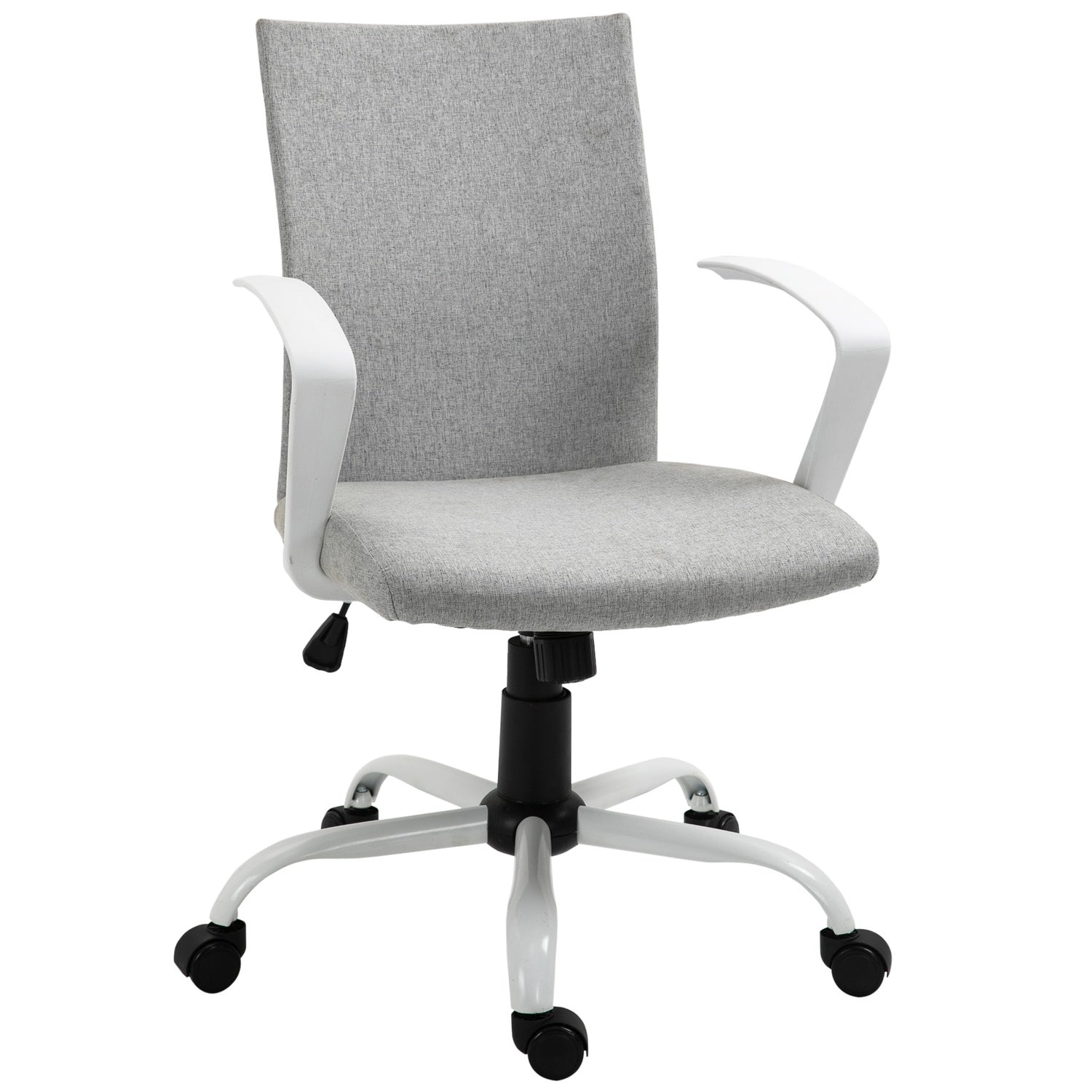 Ergonomisk kontorsstol med nackstöd, meshrygg och svängbara hjul