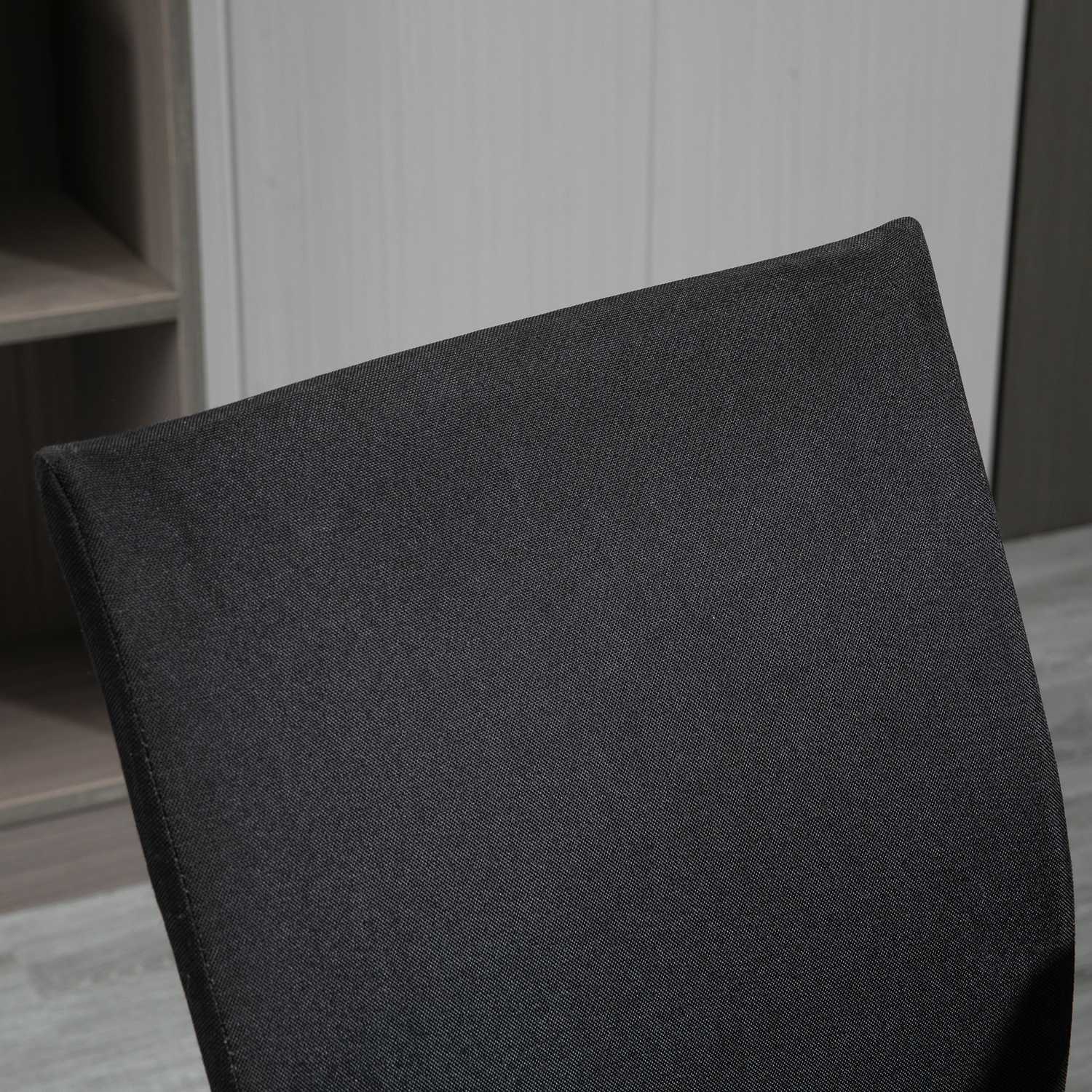Kontorsstol, ergonomisk meshrygg, 360° vridbar, svart