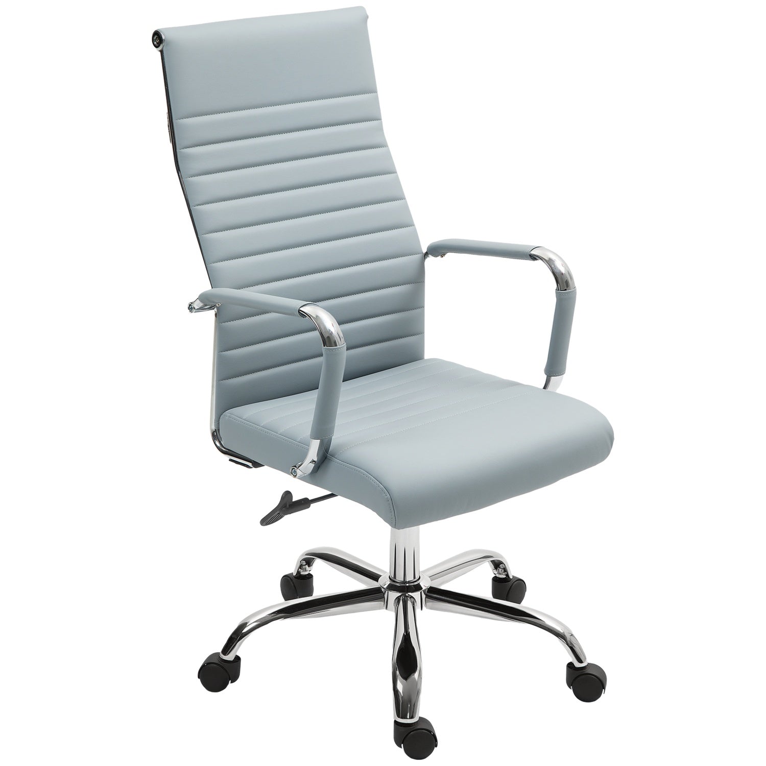 Ergonomisk kontorsstol, justerbar höjd, konstläder