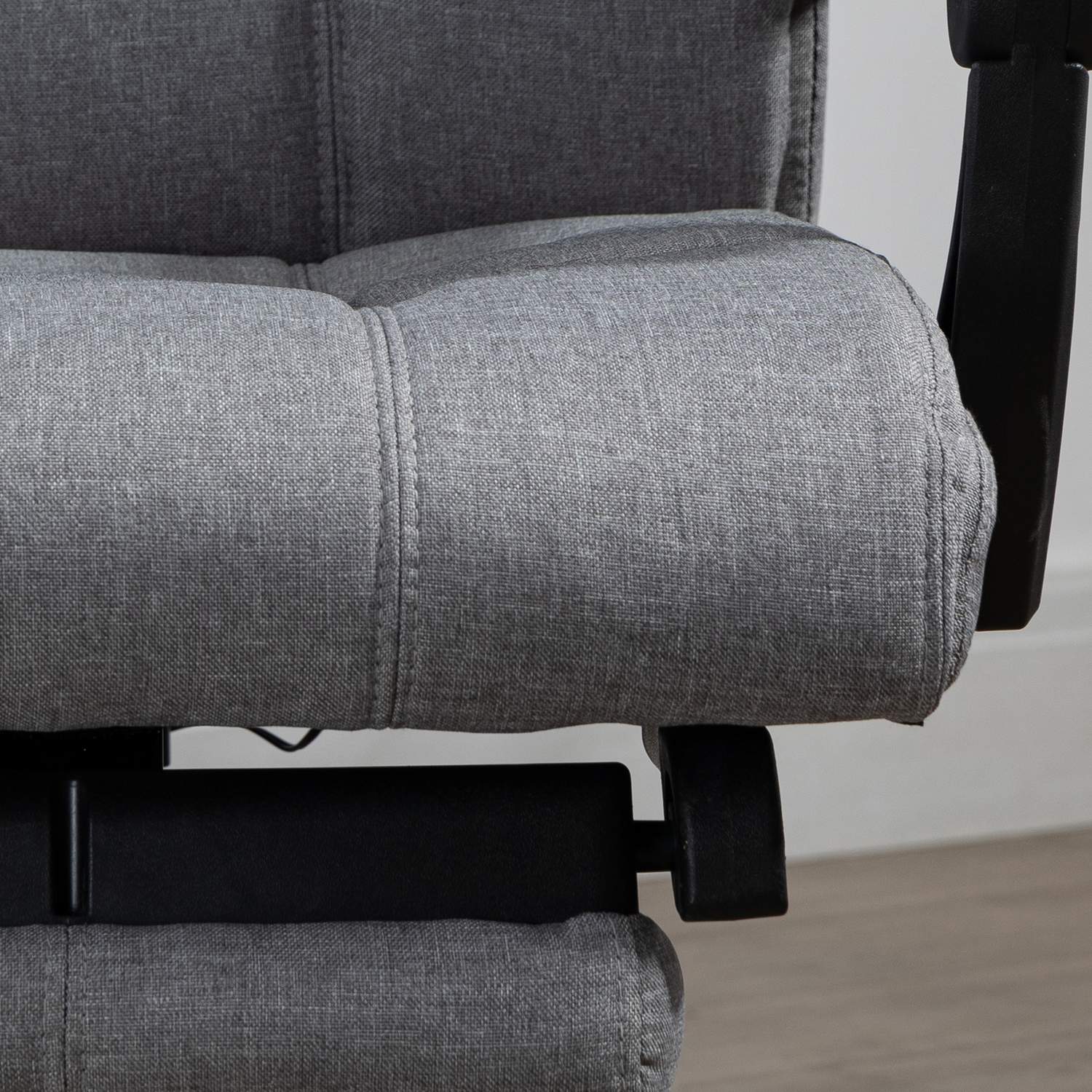 Ergonomisk kontorsstol med massage & ländryggsvärme, Grå