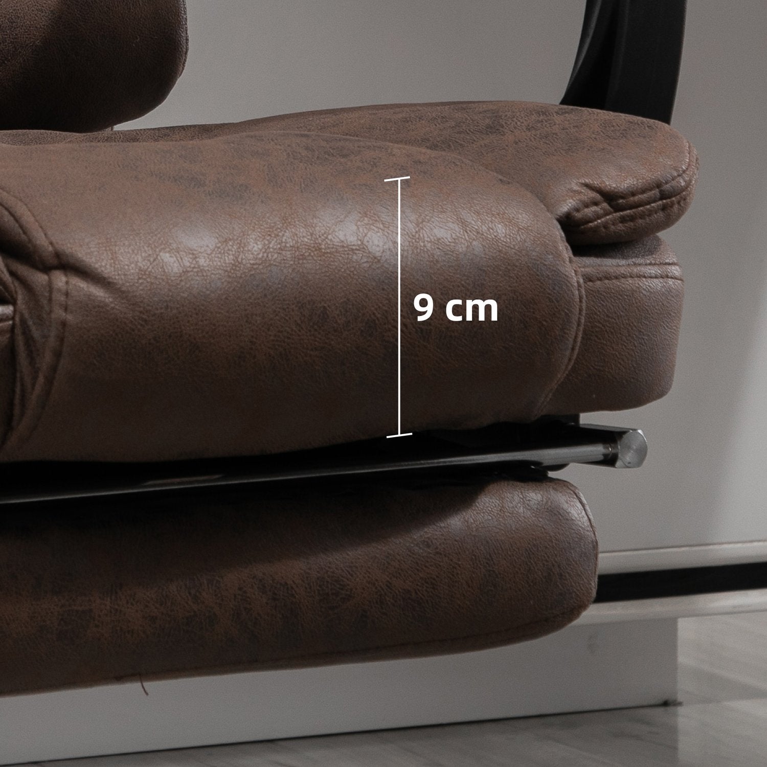 Ergonomisk kontorsstol med massage, lutning och värme
