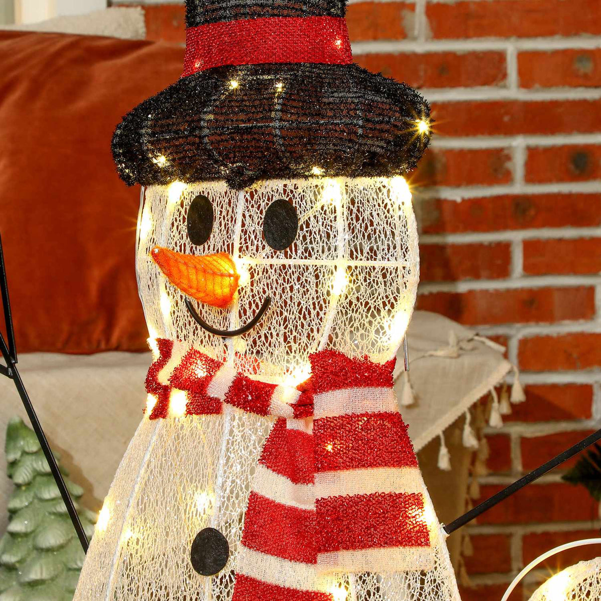 LED Sneeuwman Kerstdecoratie, warmwit, binnen/buiten