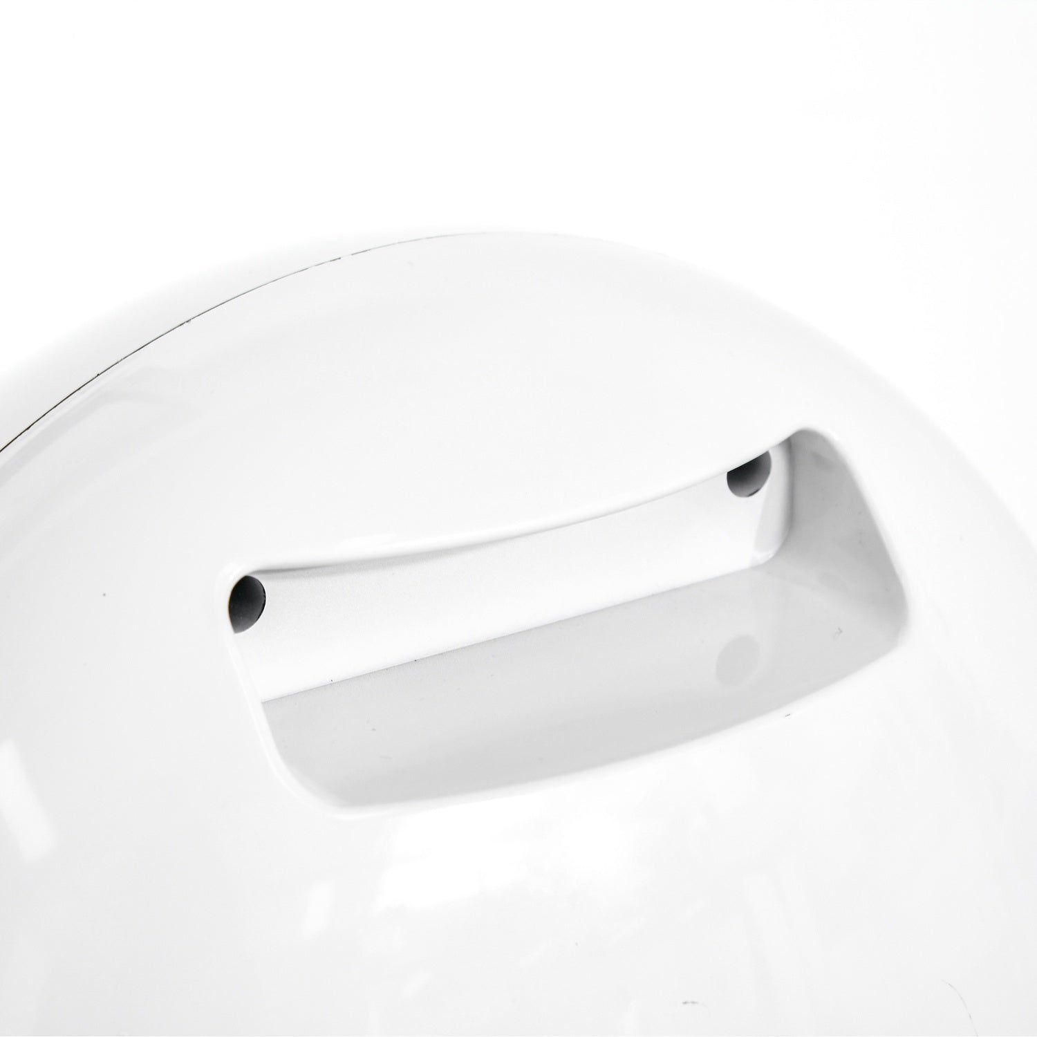 Mini LED elektrisk öppen spis – 1500W, vit, kompakt storlek