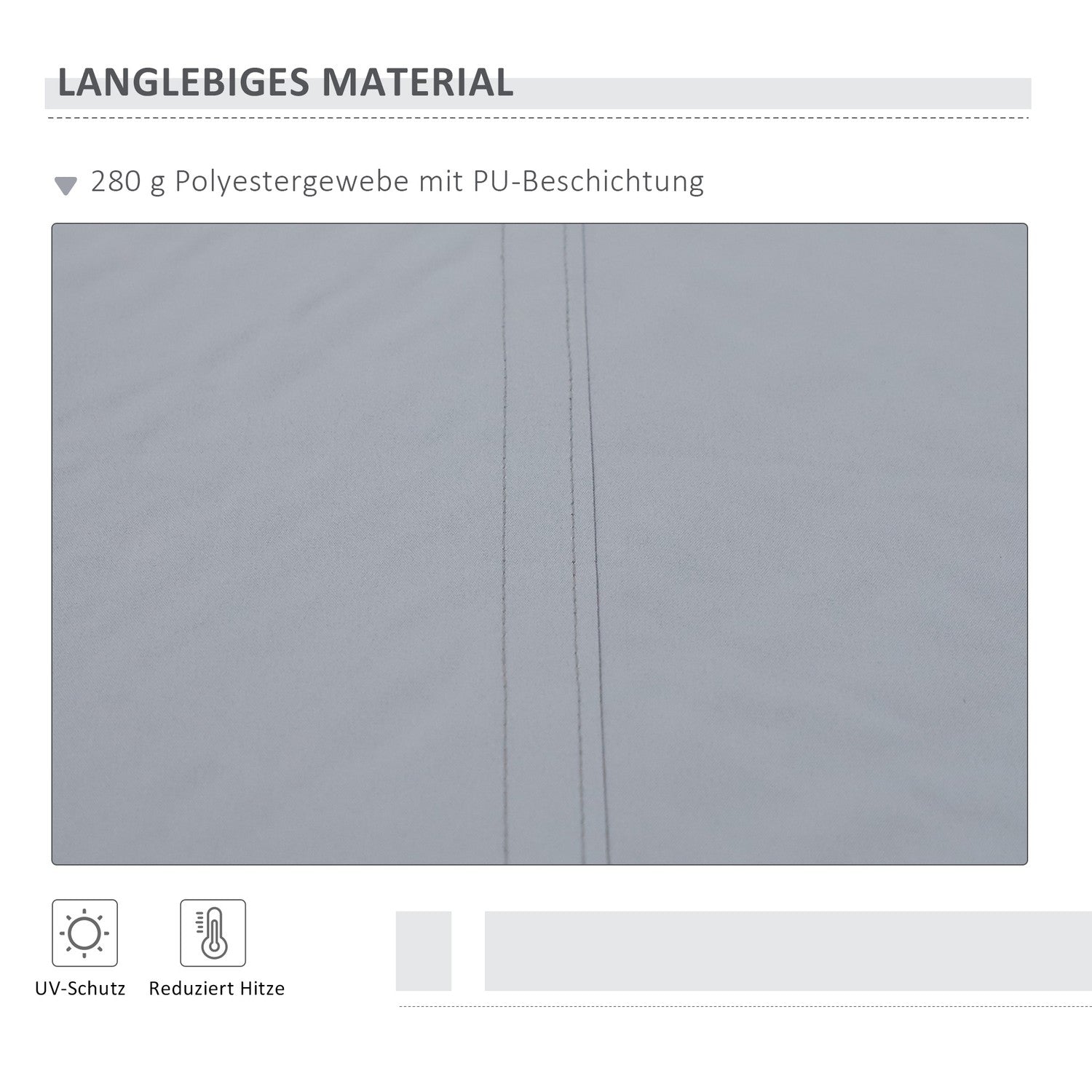 Manuell Armmarkis, 4M, Solskydd, Väggfäste, Vit/Grå