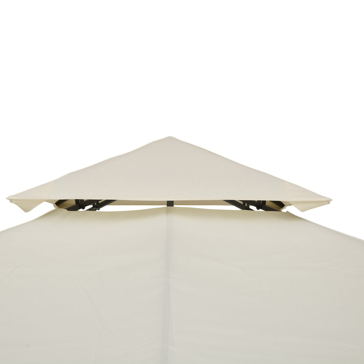 Metal Gazebo Ersättningstak, 3x3M, Cream Polyester
