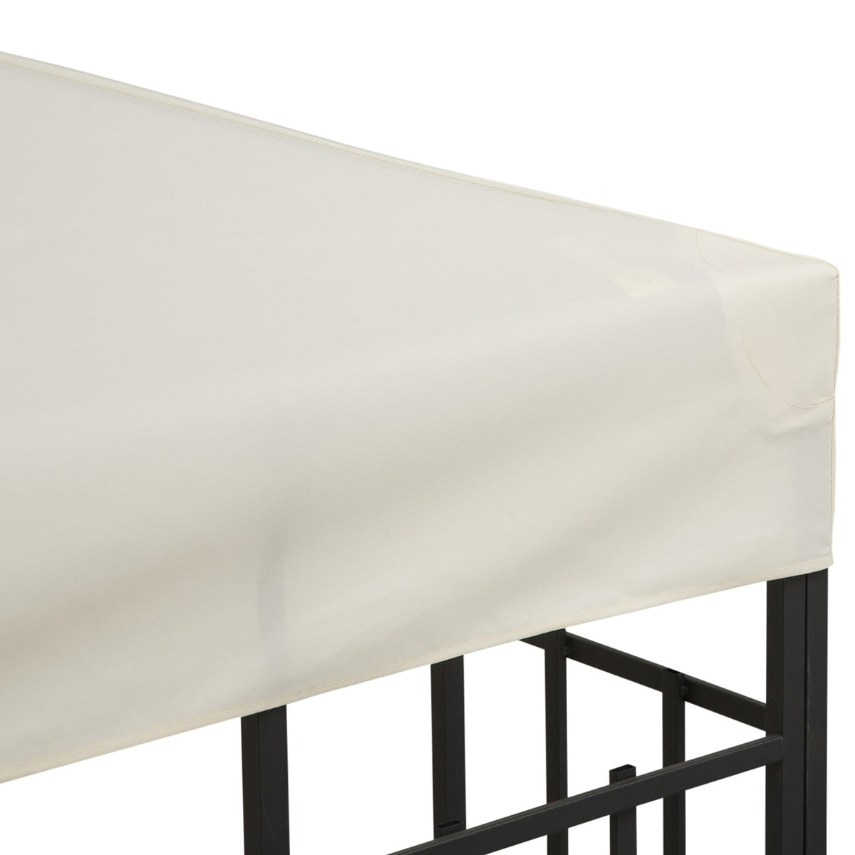 Metal Gazebo Ersättningstak, 3x3M, Cream Polyester