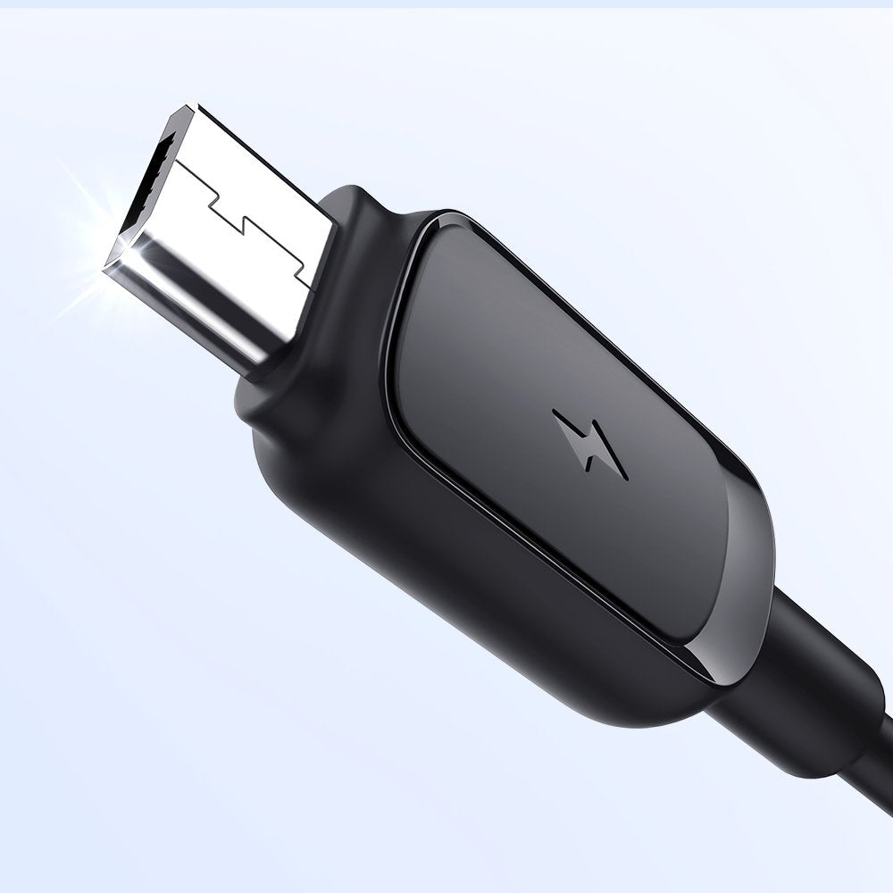 MicroUSB - USB-kabel 2.4A 480Mbps 2m svart