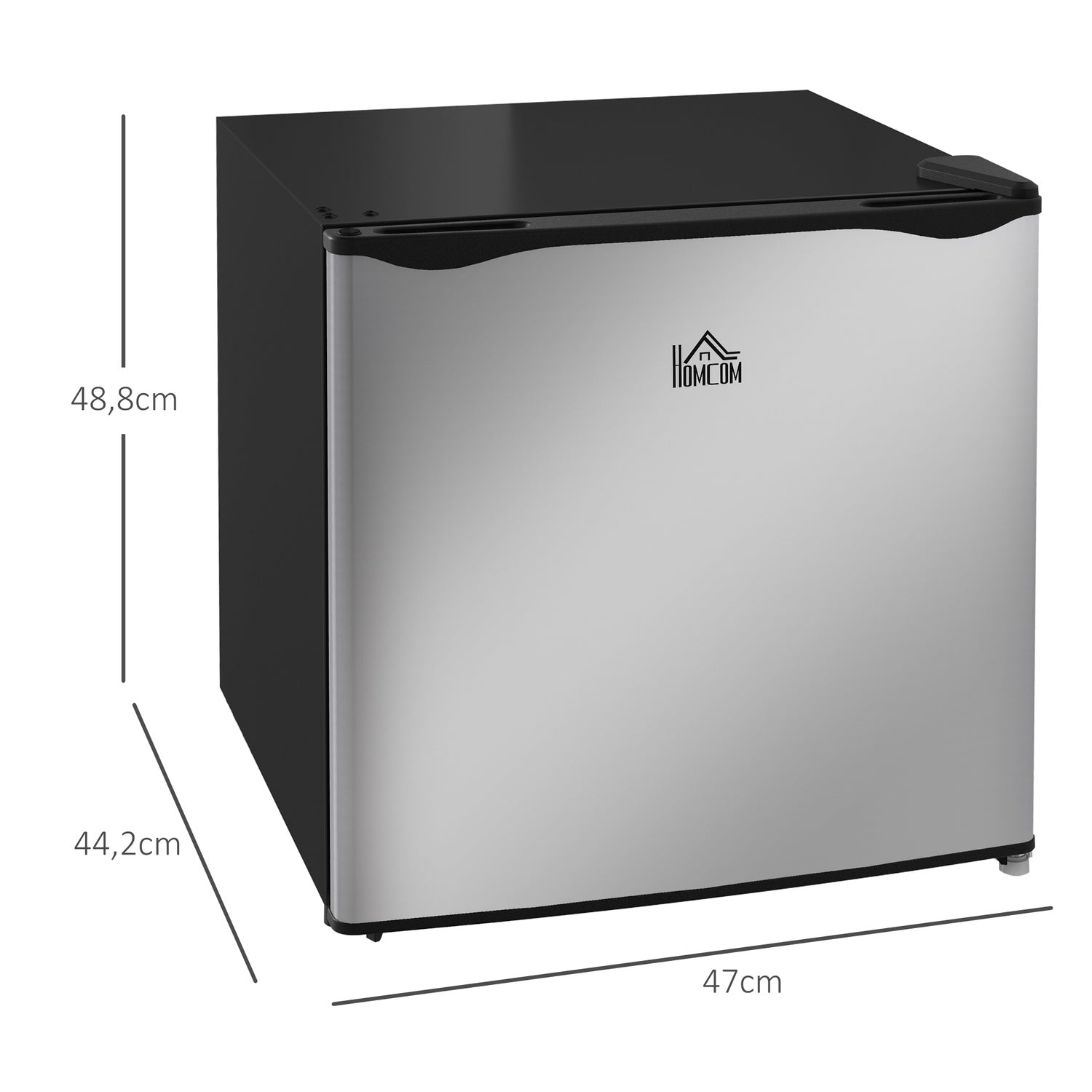 35L fristående minifrys, silver, 5-nivåkontroll
