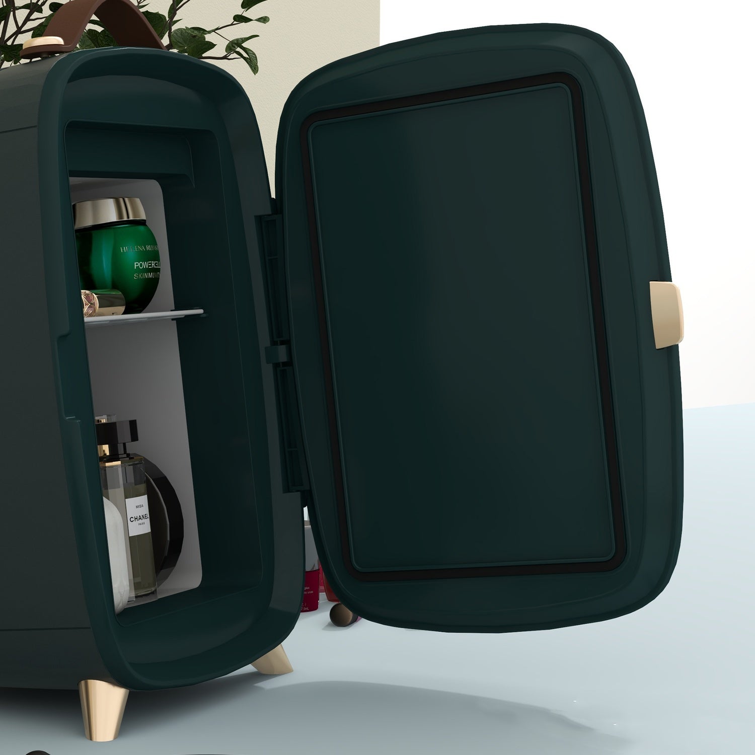 Minikylskåp 6L med hylla för kosmetika och drycker