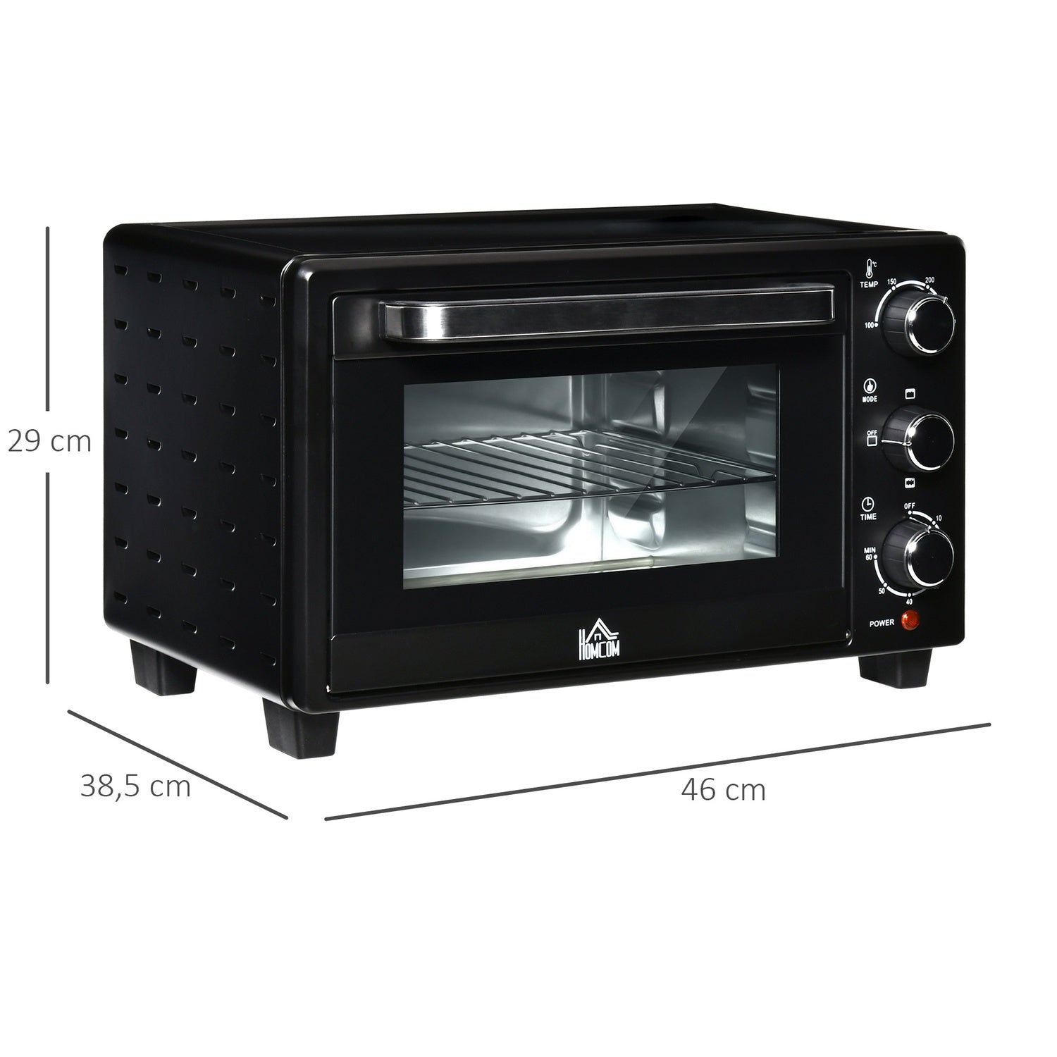 Miniugn 21L – 3 lägen, 100°C-230°C, svart/silver