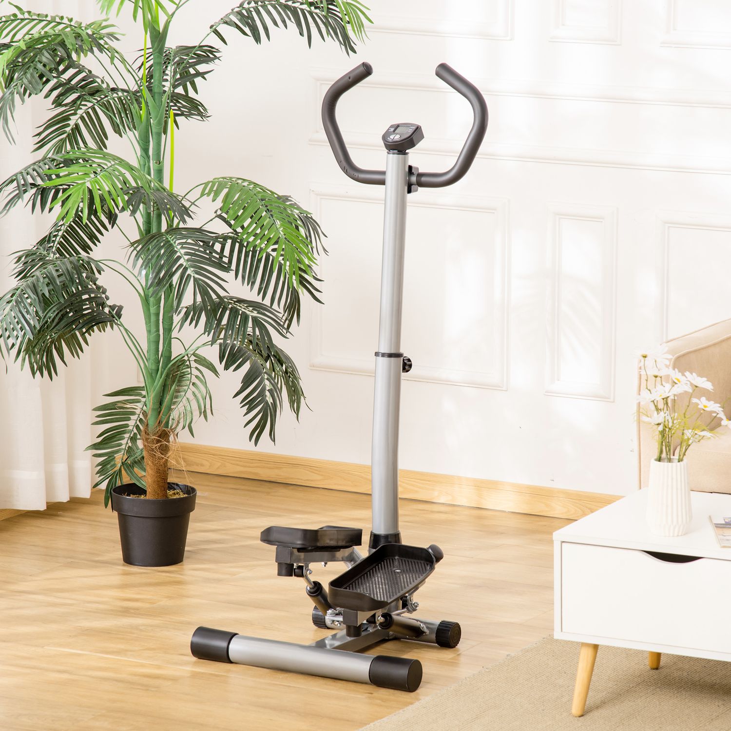 Motionscykel med justerbar hastighet och LCD-skärm