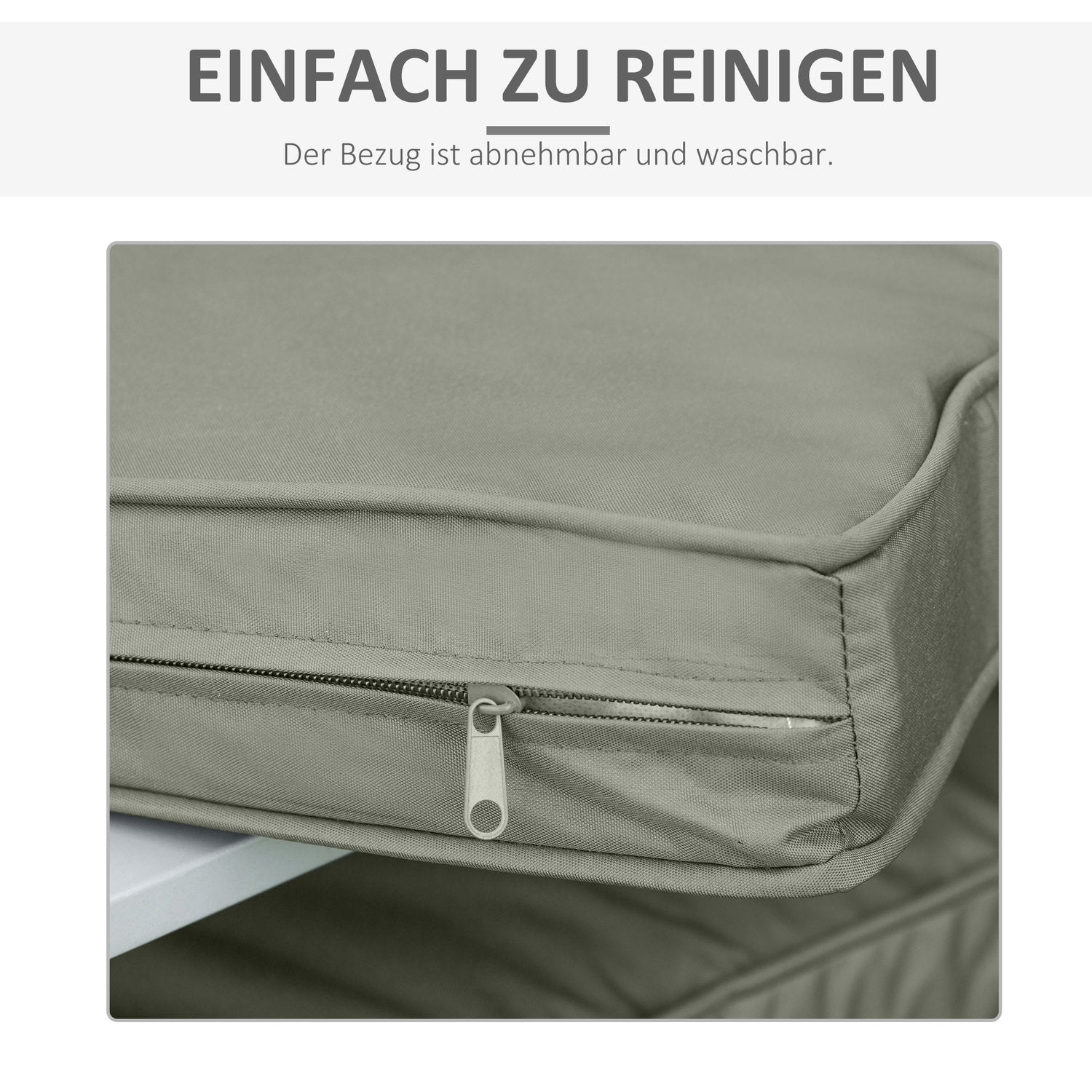 Mörkgrå stolsdynor, tvättbara, 7cm tjocka, 56x52cm