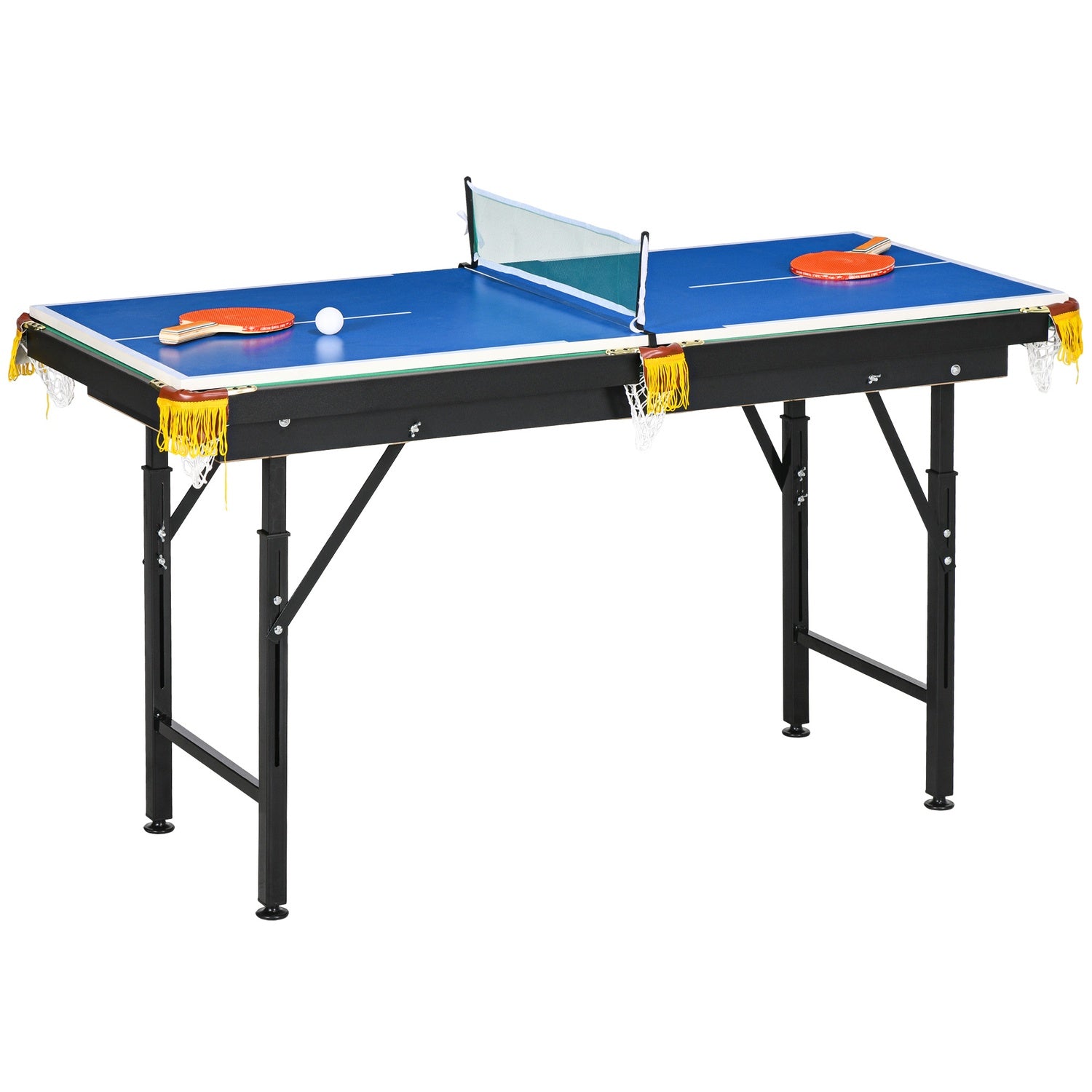 2-i-1 spelbord – biljard och bordtennis, justerbar höjd