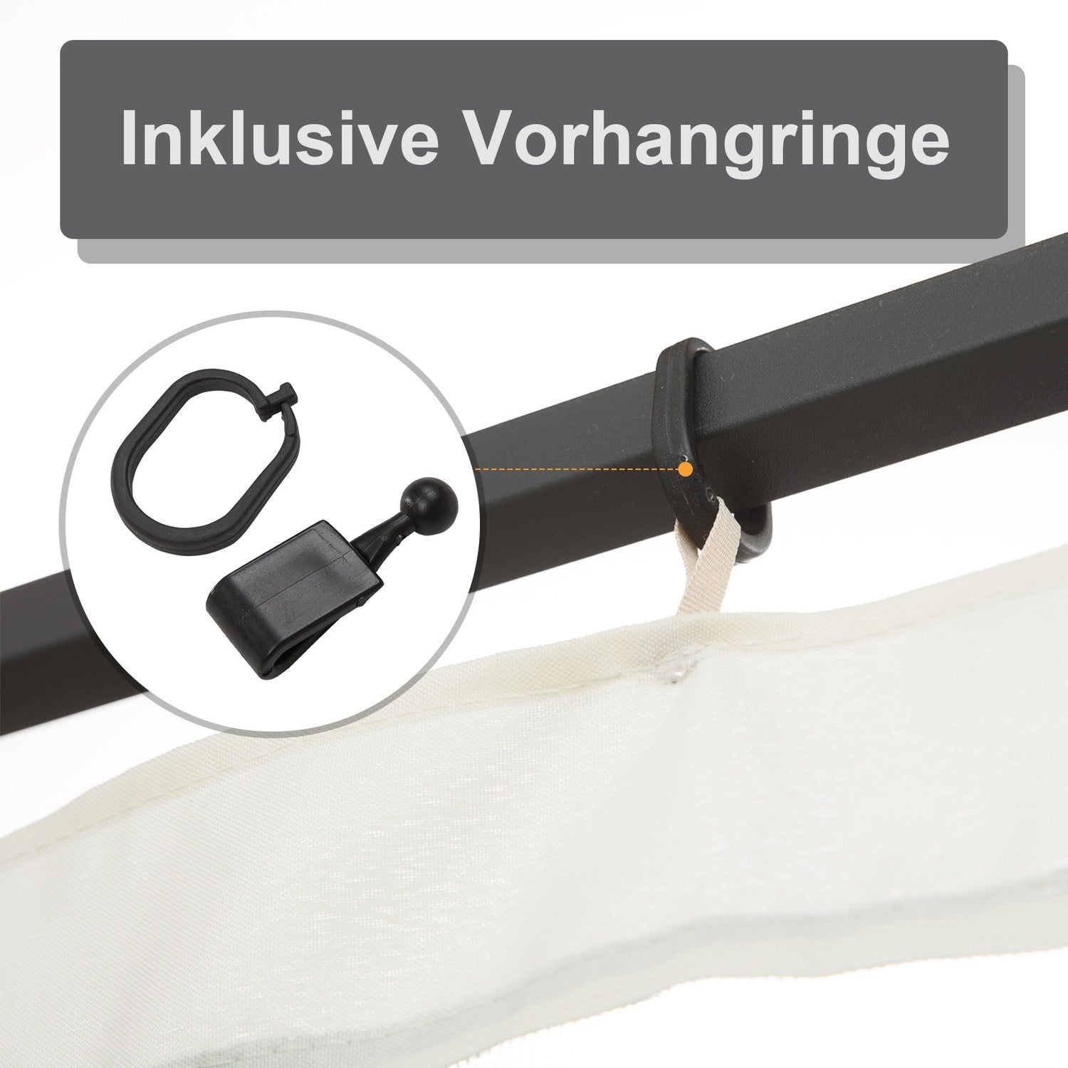 Myggnät för 3x4 Gazebo, 4 paneler, dragkedja, svart nylon