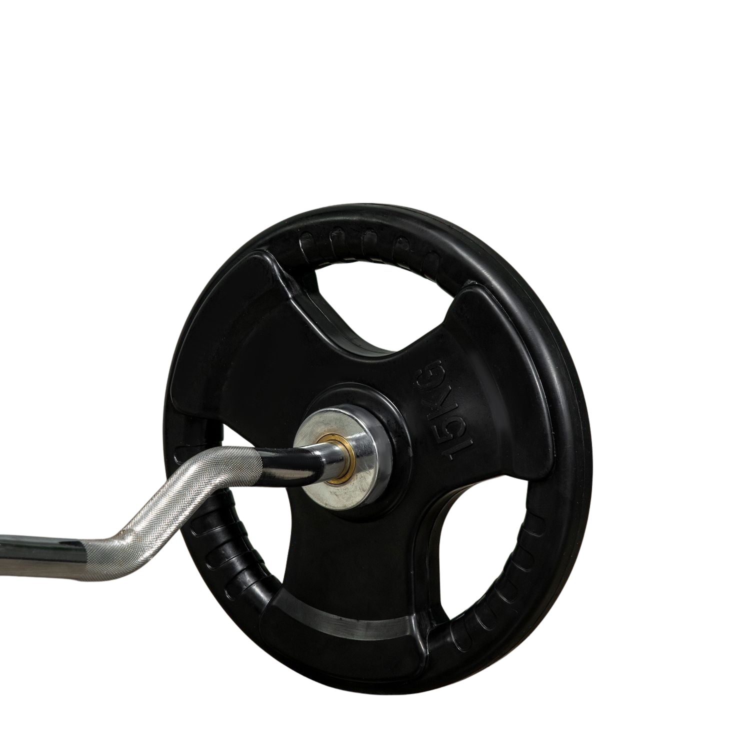 Olympic Tri-Grip viktskivor set, 2x15 kg, gummerad