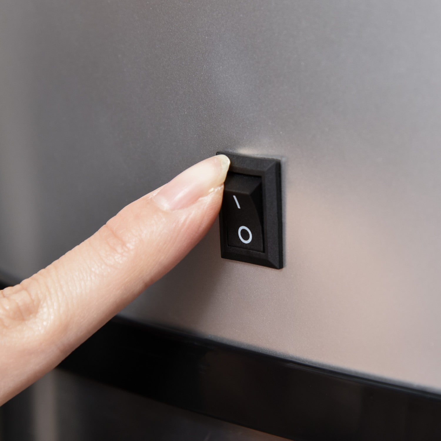 48L papperskorg i rostfritt stål med infraröd sensor, silver