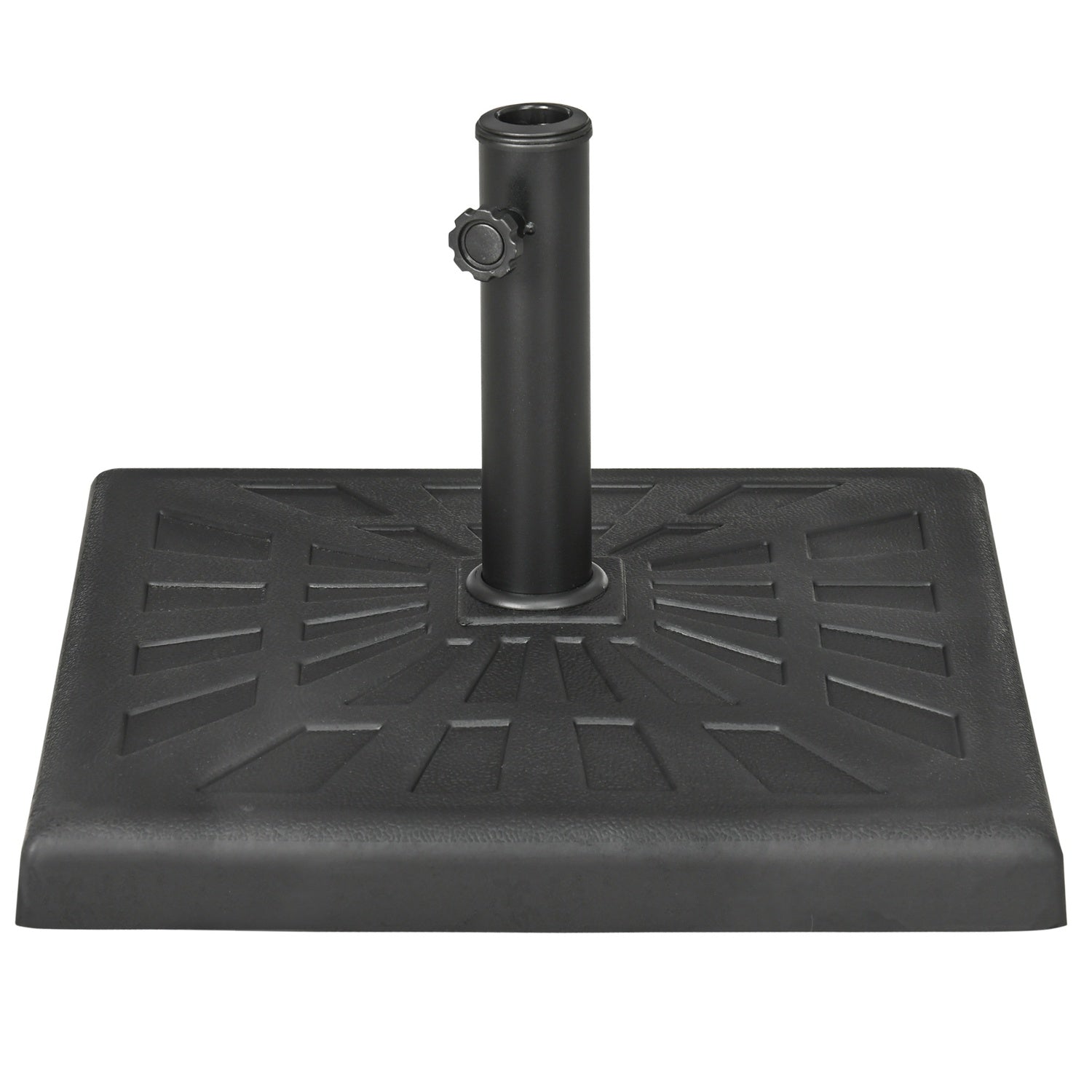 Paraplystativ, 19 kg bas, passar Ø 32/38/48 mm stolpar, svart