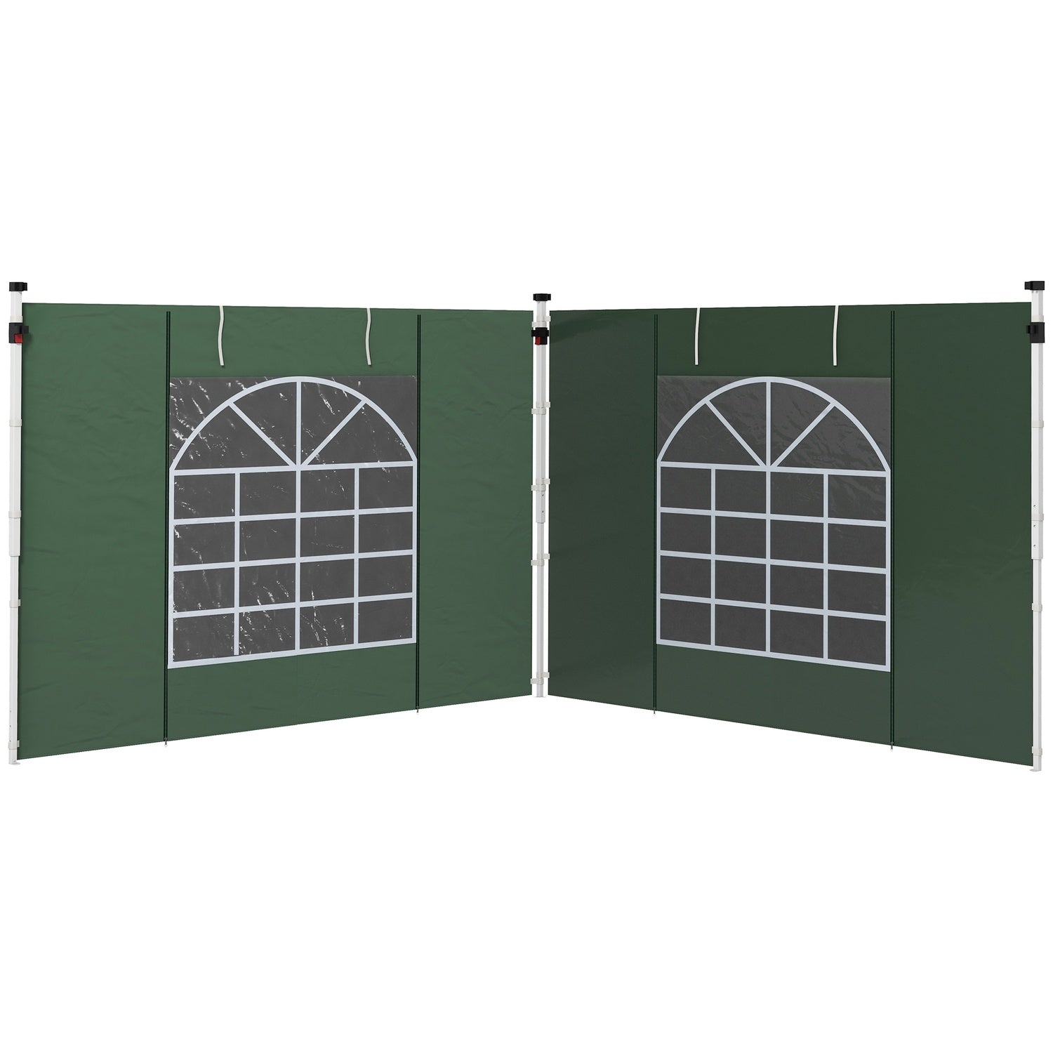 Paviljongsidopaneler 3x3/3x6m, Vattentät, Grön