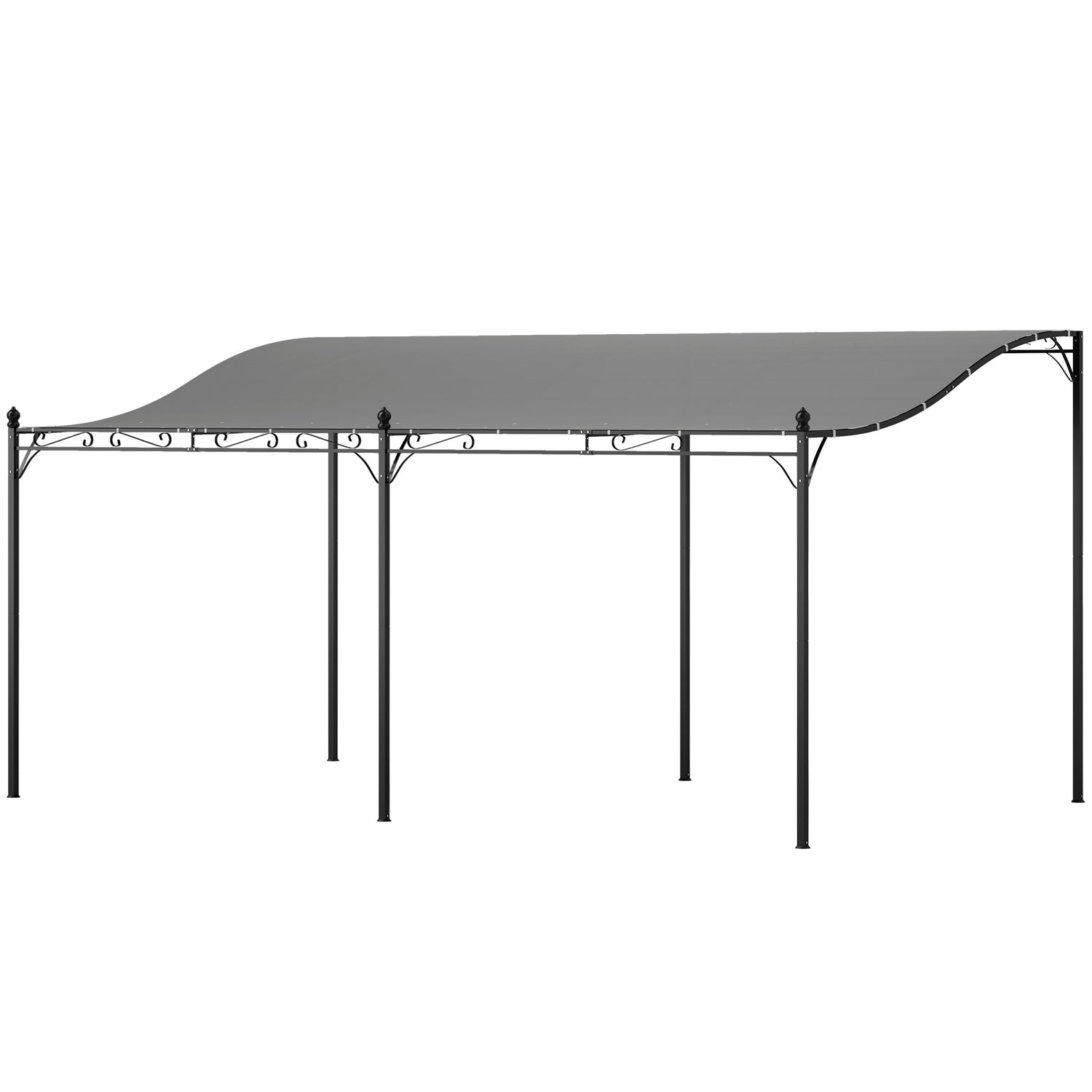 Fristående trädgårdspaviljong med vattenavvisande tak, 3x5 m