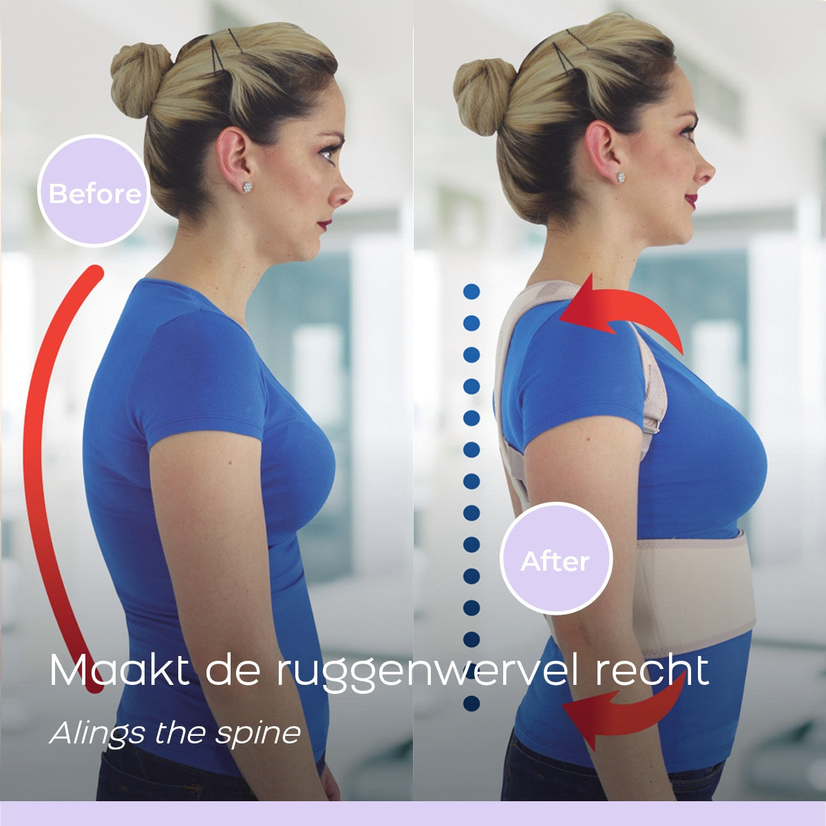 Perfect Posture Pro - Ryggstöd - Storlek L