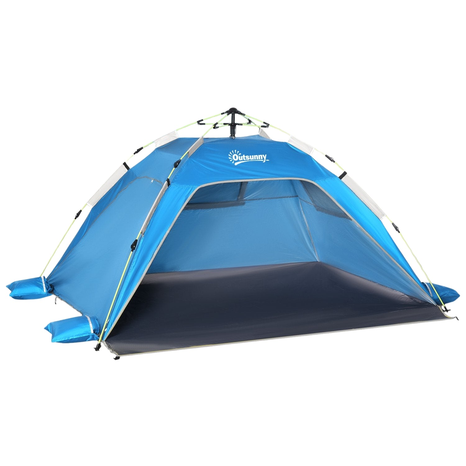 Pop Up strandtält med solskydd, passar 1-2 personer