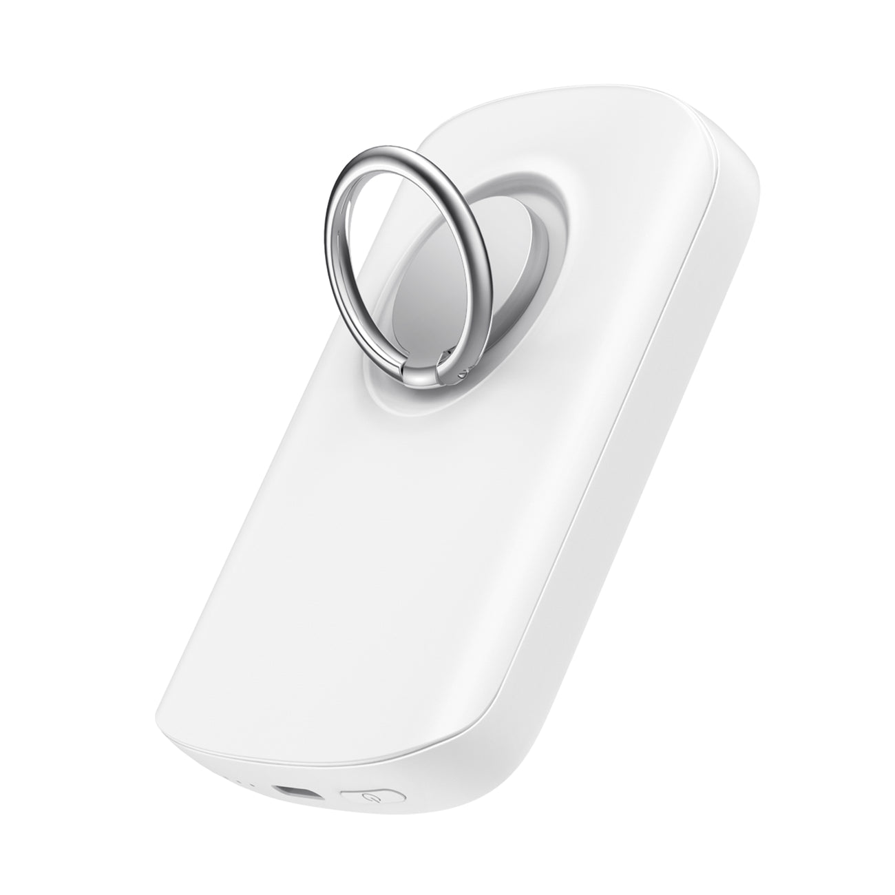 Powerbank med ringinduktiv laddare med stativ upp till 6000mAh 20W vit