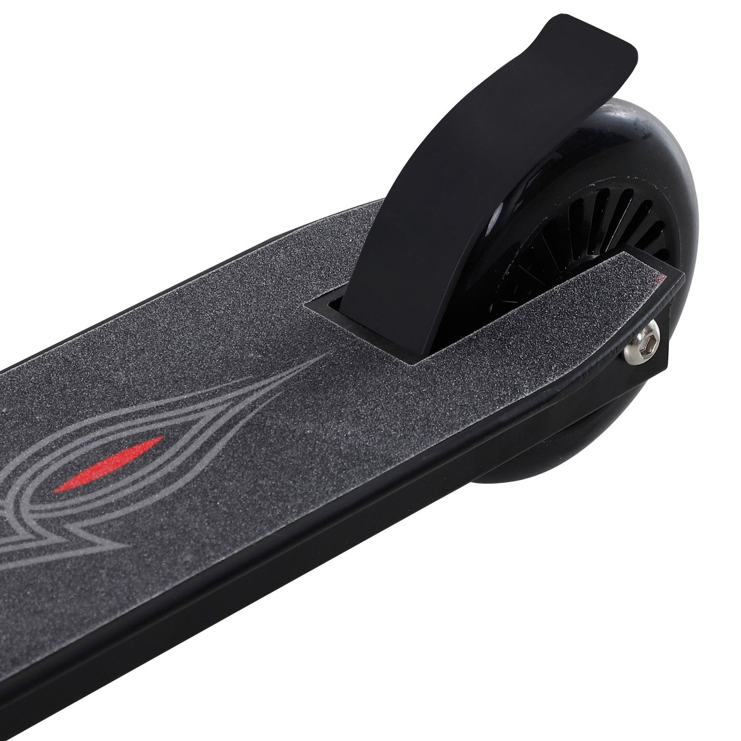 Freestyle stuntskoter med 100 mm PU-hjul, svart