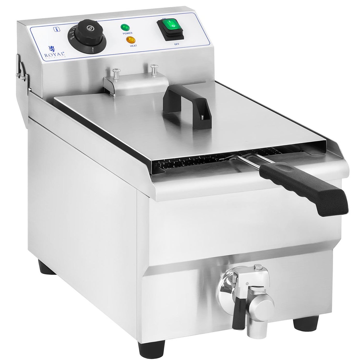 Professionell cateringfritös med kran 230V 10L