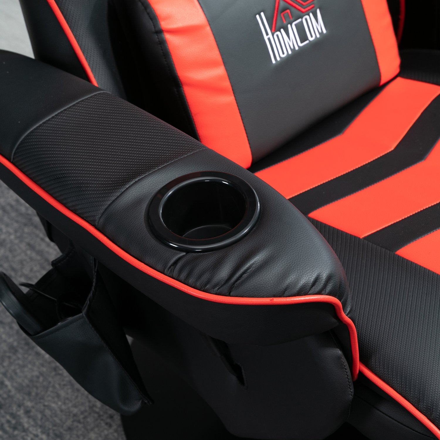 Ergonomisk vilstol Loungestol, konstläder, massagefunktion