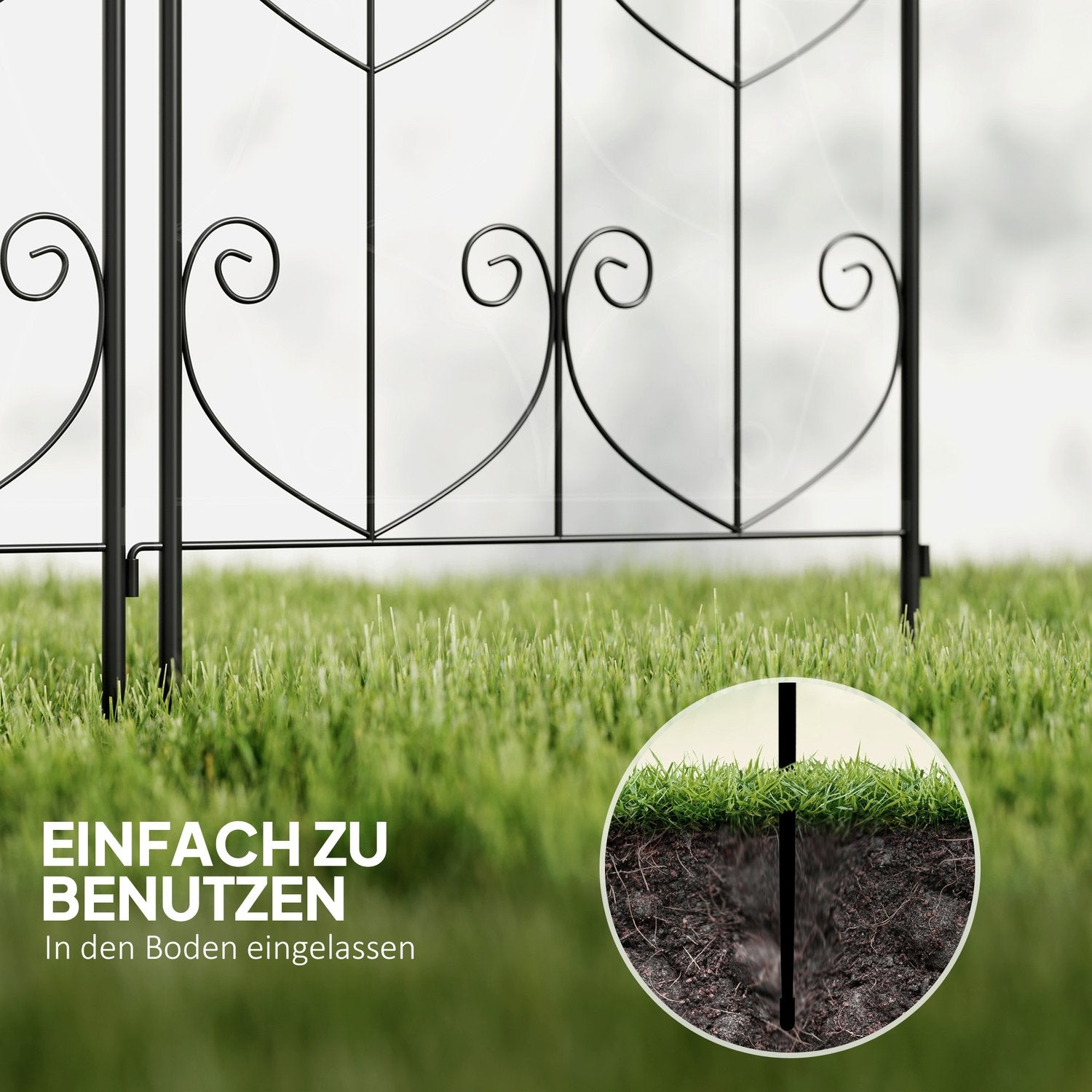 Rostskyddad metall fågeldesign spaljéset, 50x120 cm, 2-pack