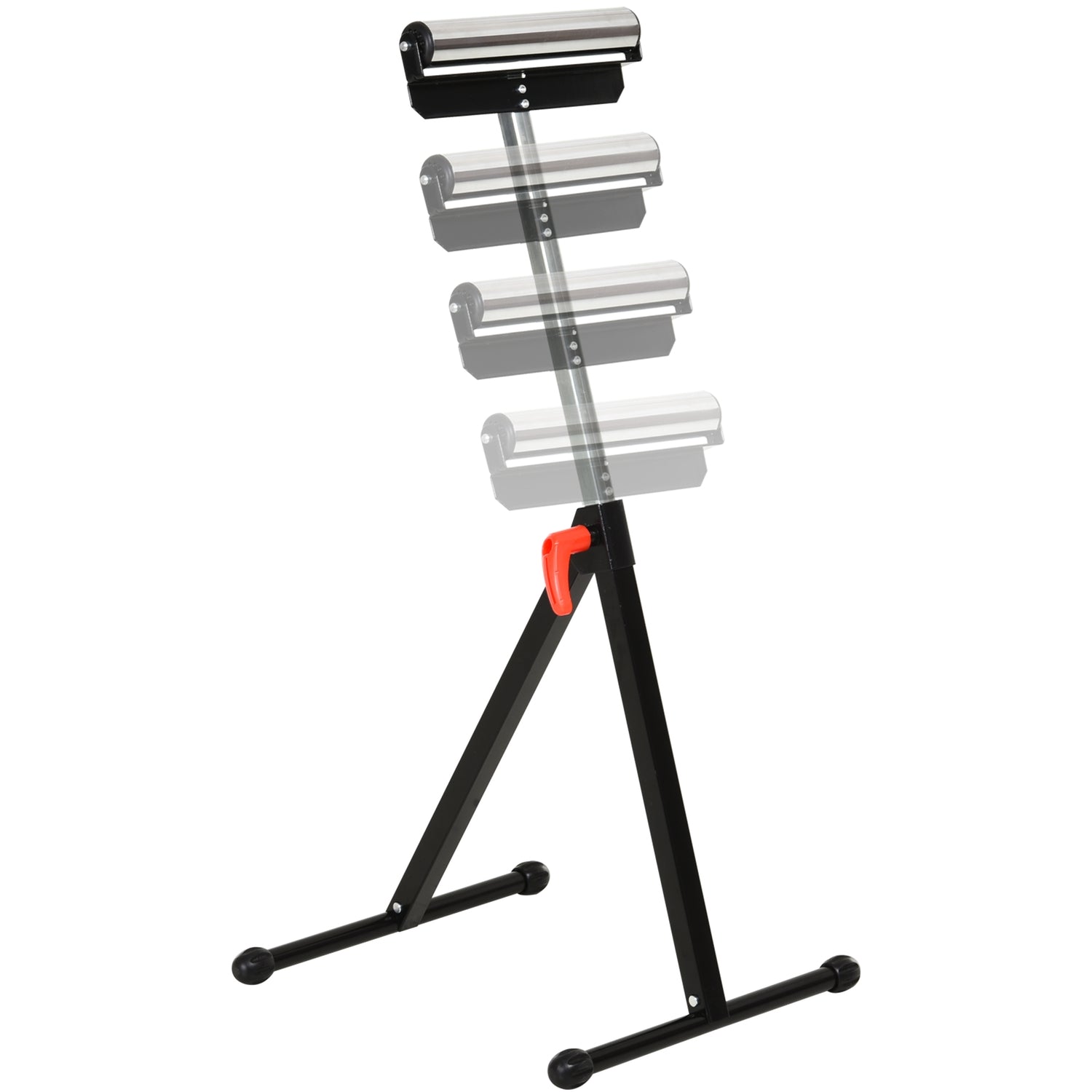 Justerbar rullbock – metall, 90 kg kapacitet, svart