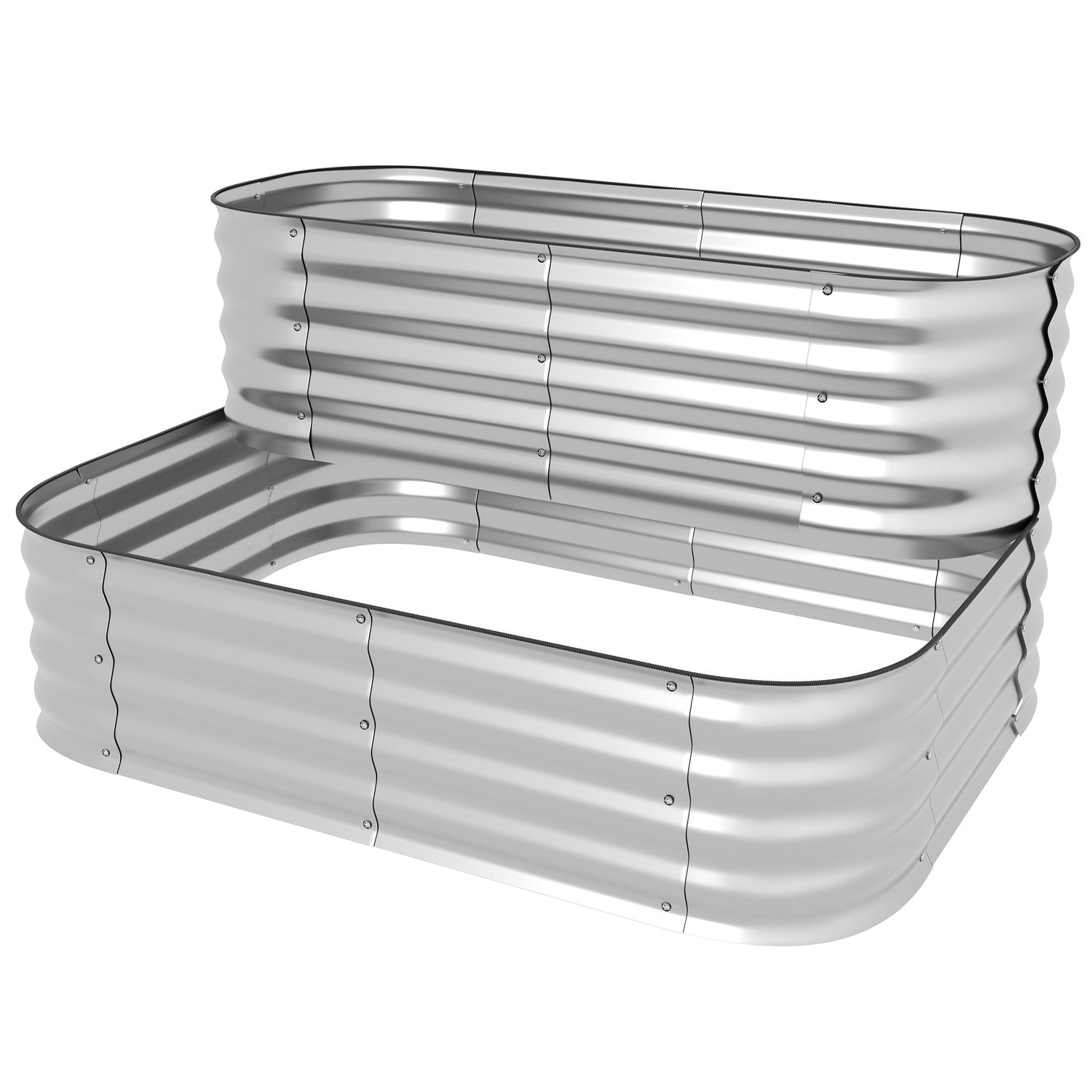 Silverväxthylla för trädgård eller balkong, 118x45x30cm