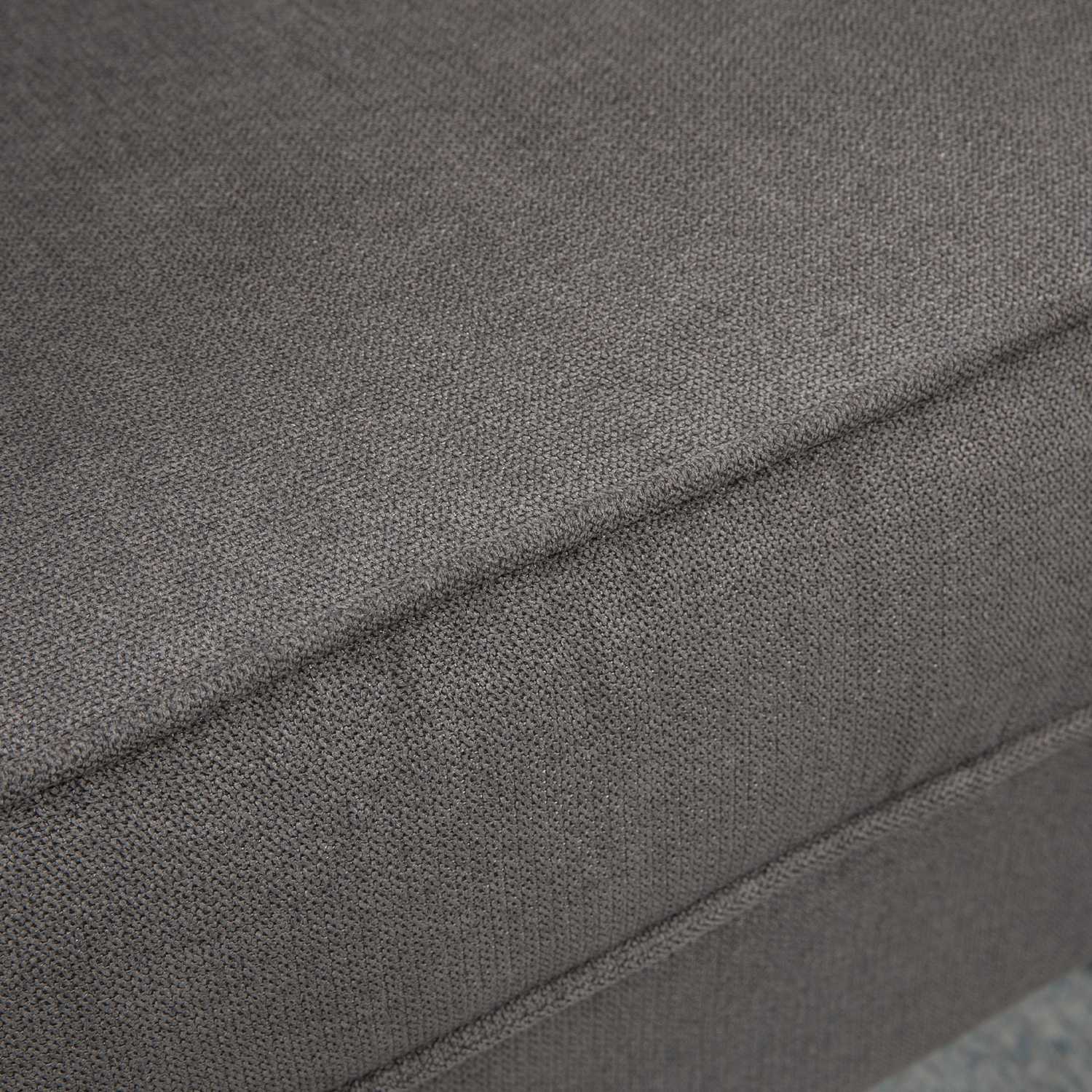 Wingback Relax-stol, mörkgrå polyester, träben