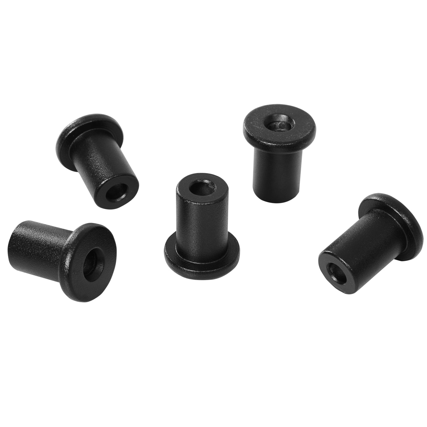 Skjutdörrsbeslagssats, 200 cm, Kolstål, Svart