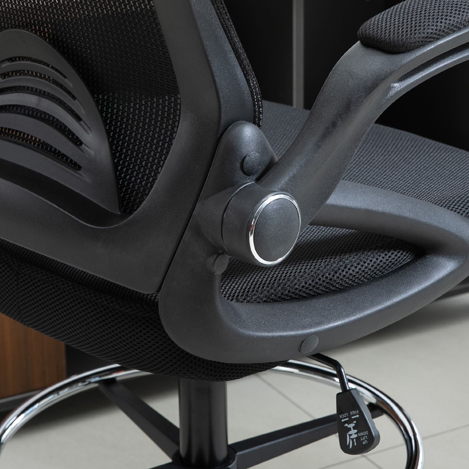 Ergonomisk kontorsstol, vridbar, mesh, 360°, 120 kg kapacitet