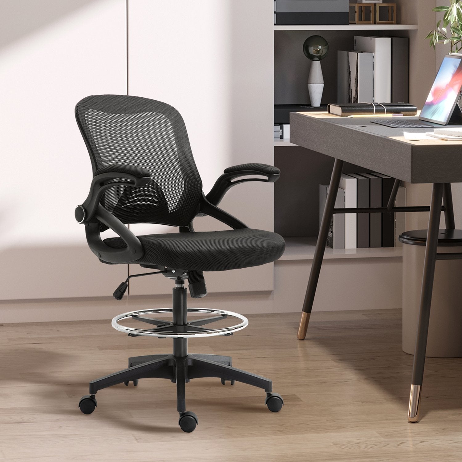 Ergonomisk kontorsstol, vridbar, mesh, 360°, 120 kg kapacitet