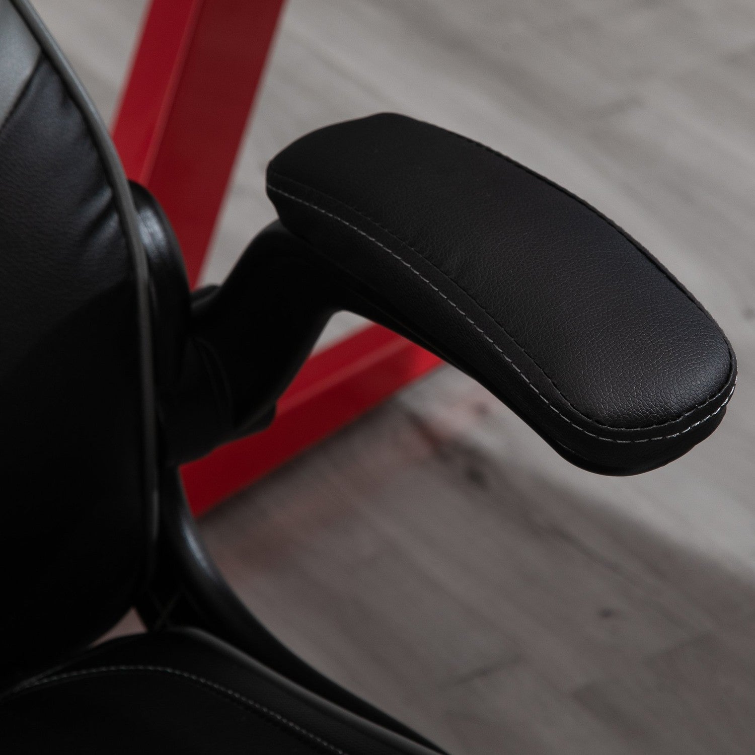 Ergonomisk spelsnurrstol, justerbar höjd, svart/grå