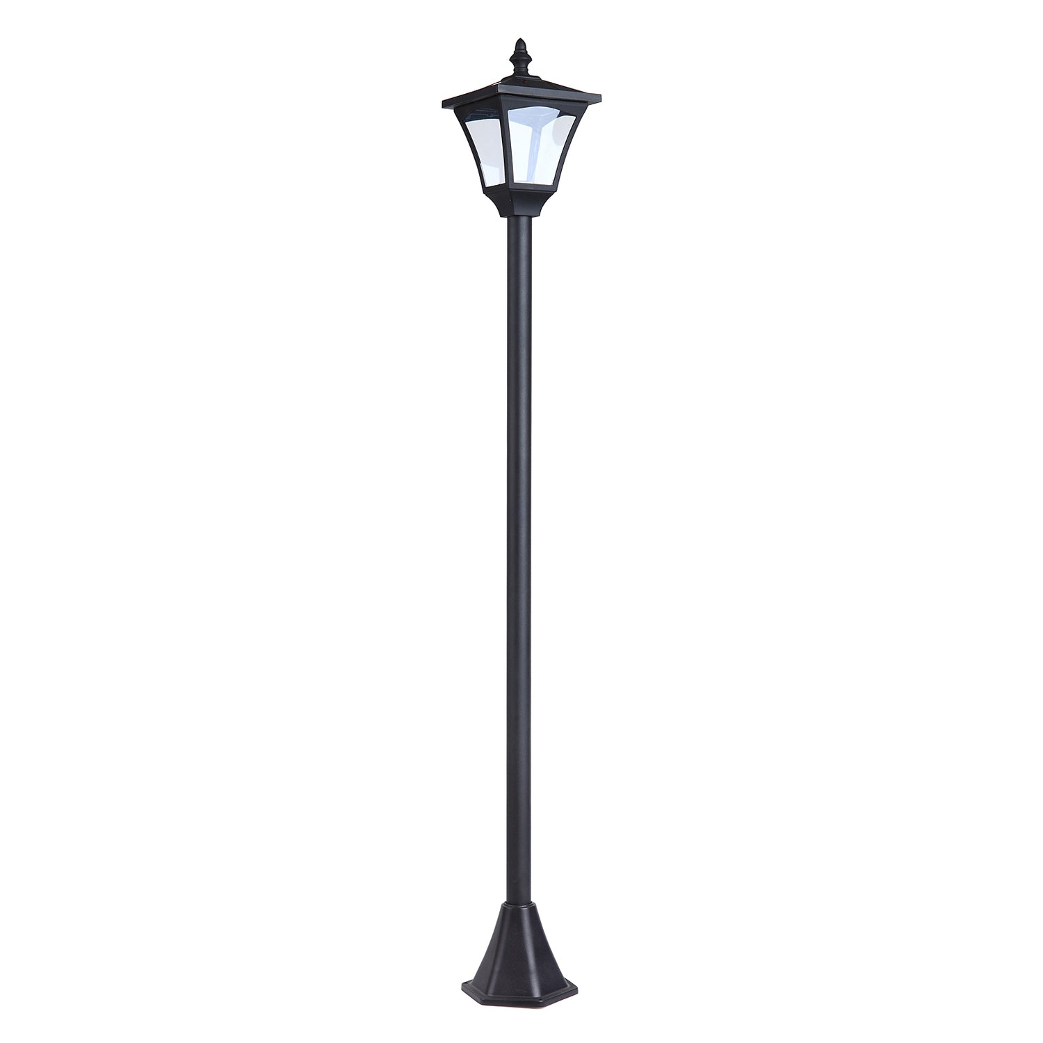 Solar Path Light med 10-lumen LED, svart, 120cm