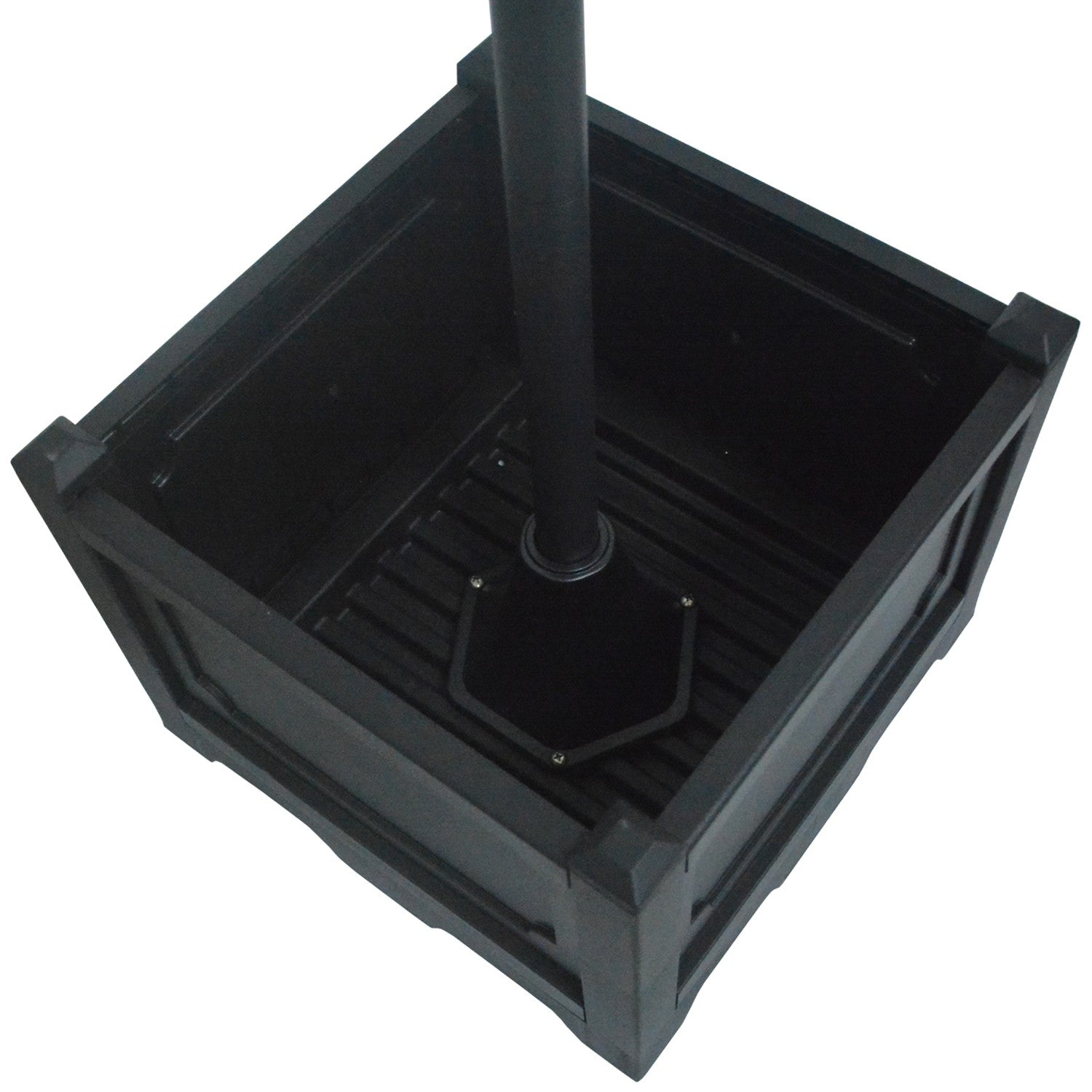 Solar Garden Light, 3-head lampa med blomkruka bas