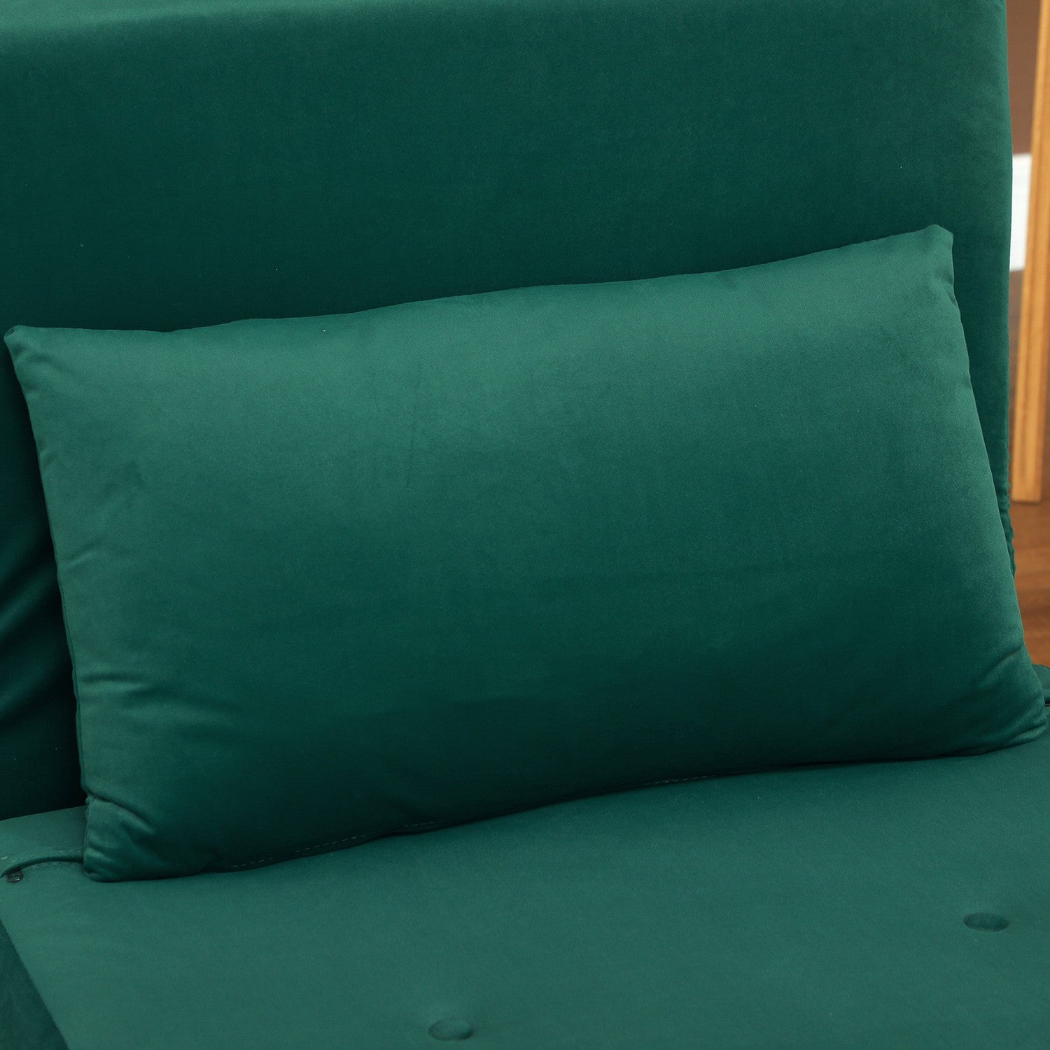 Fällbar Velvet Look Relax-stol med justerbart ryggstöd