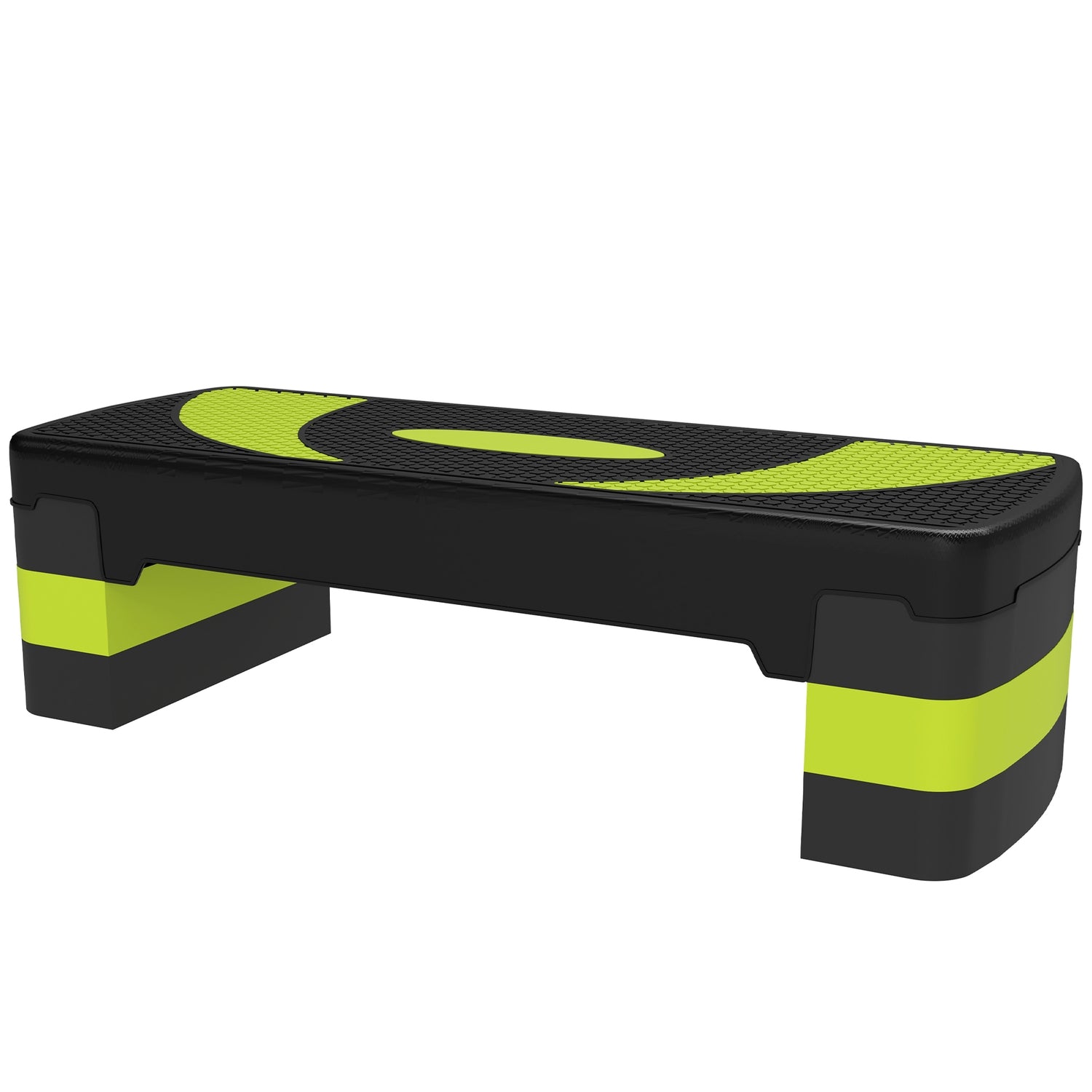 Justerbar Aerobic Stepper – 3 höjder, 150 kg kapacitet, grön