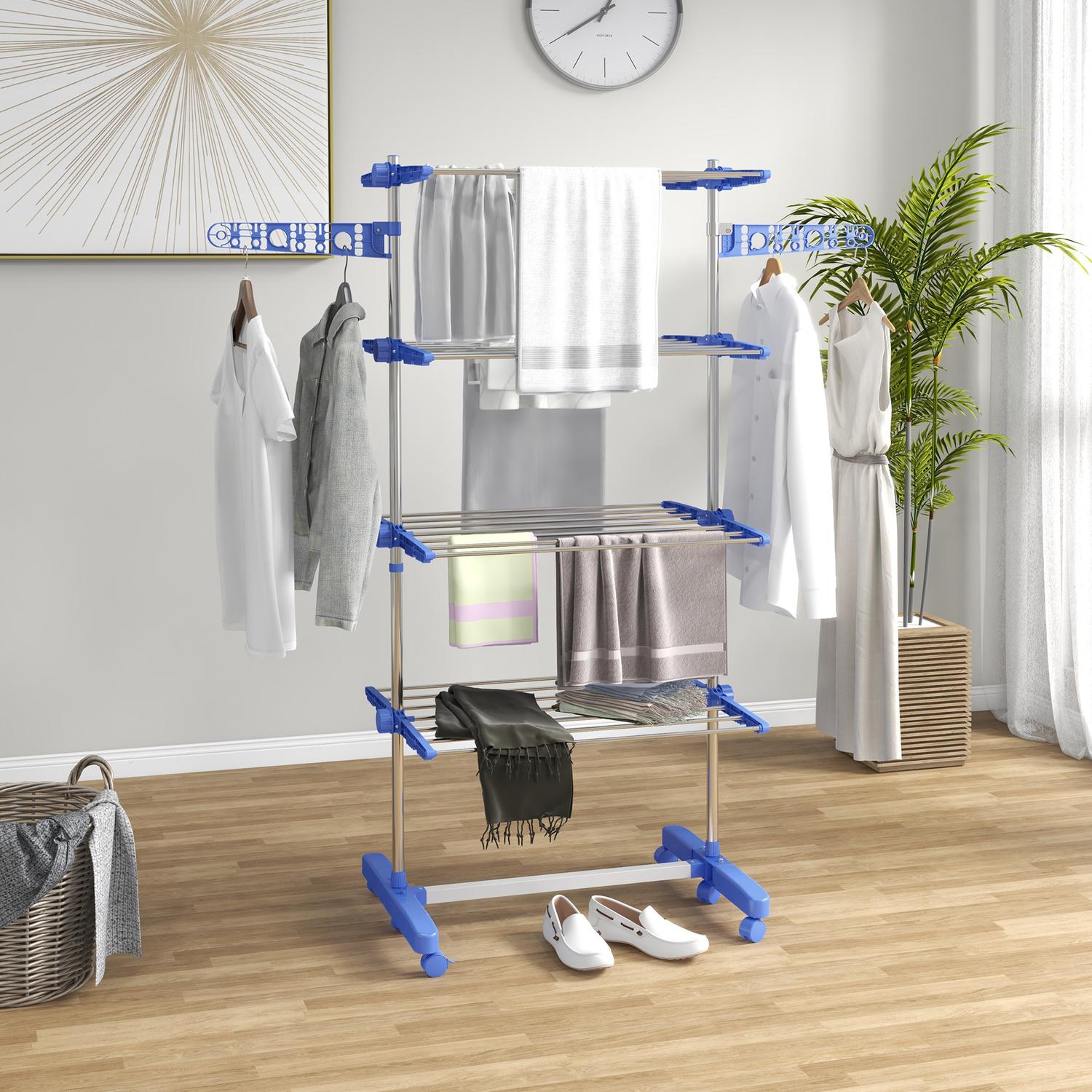Stål Kläder Airer Tower, hjultork med hopfällbara vingar