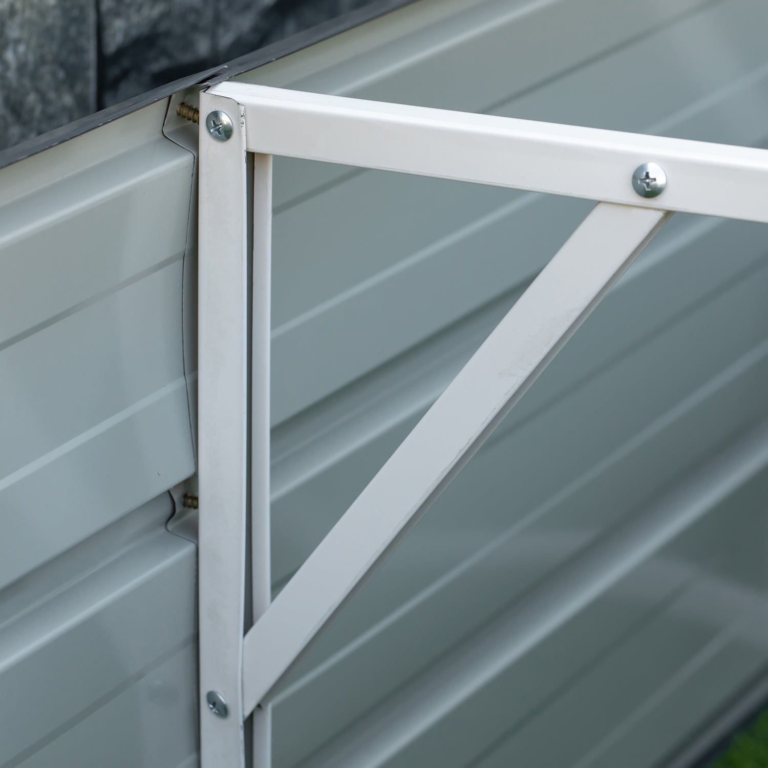 Stål XXL Upphöjd Garden Bed Planter Box, 183x47x40 cm