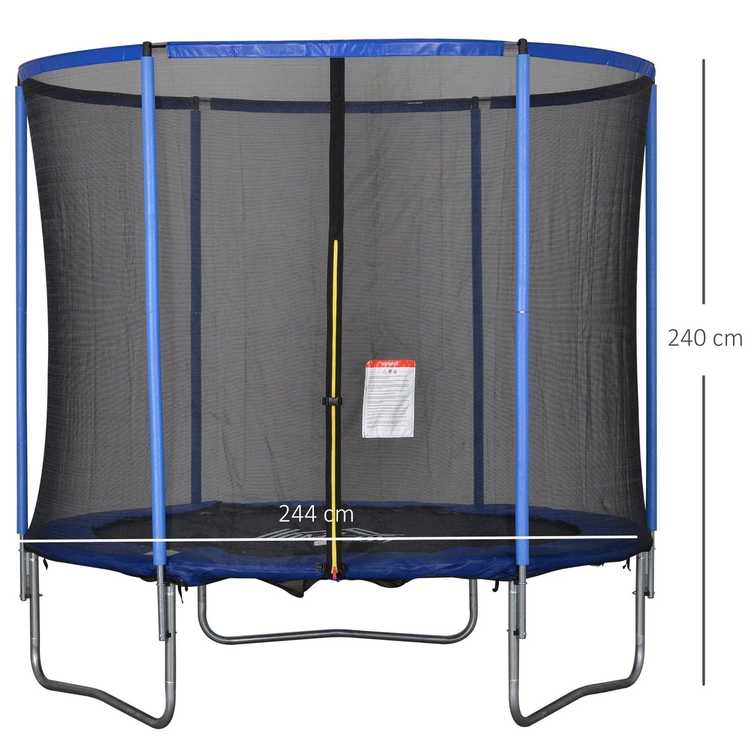 Inomhus-/utomhusstudsmatta med skyddsnät, 113,6 kg-gräns