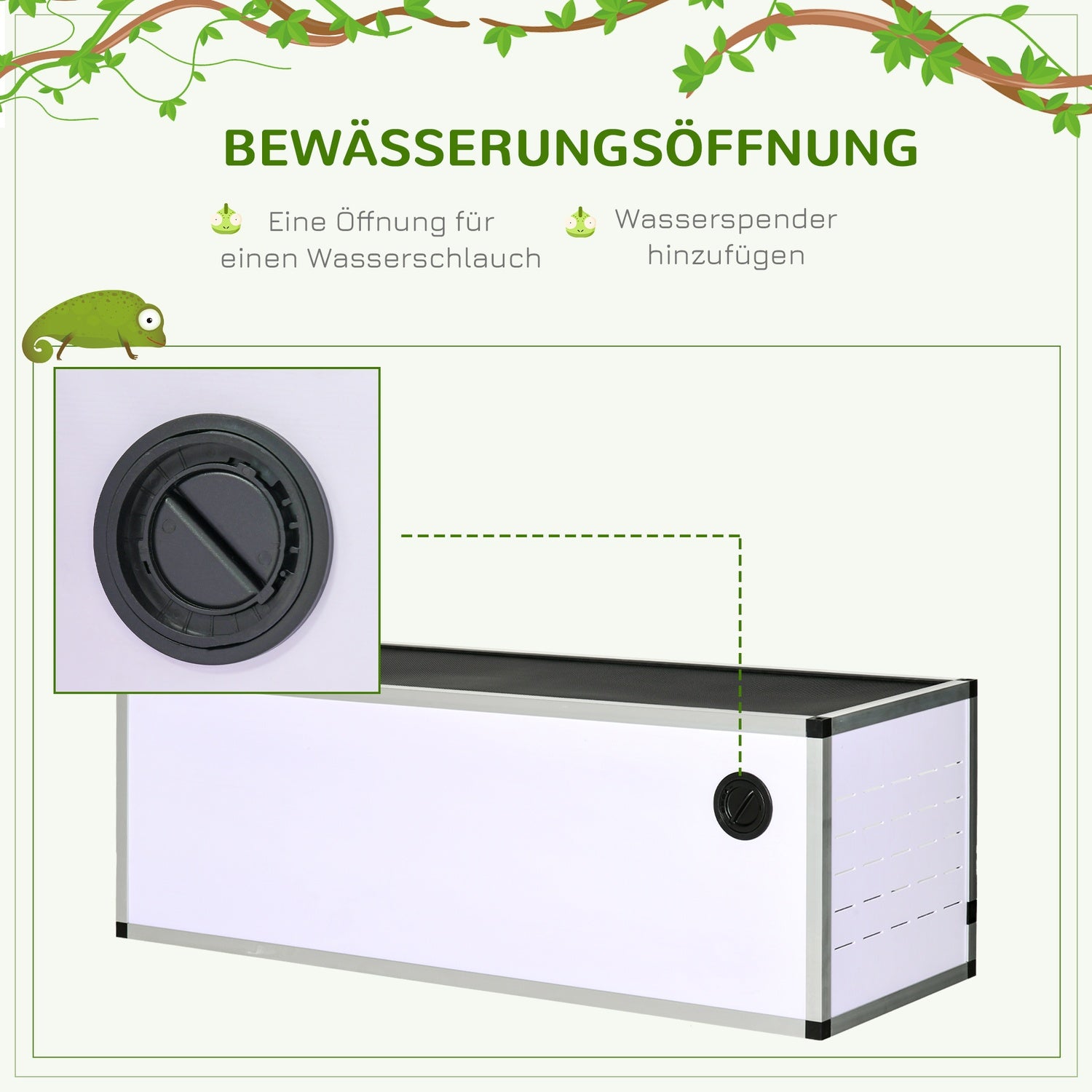 Terrariumuppfödningsbox för reptiler, amfibier och spindeldjur, aluminium, 120x40x40 cm