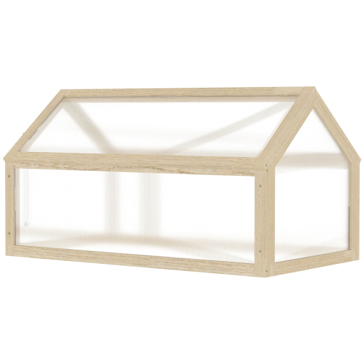 Trä Mini Växthuslåda – Vintertät, 90 x 52 x 49,5 cm