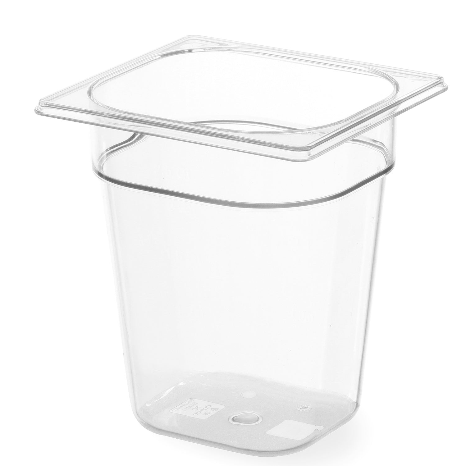 Transparent GN polykarbonatbehållare GN 1/6 höjd 200 mm - Hendi 861707