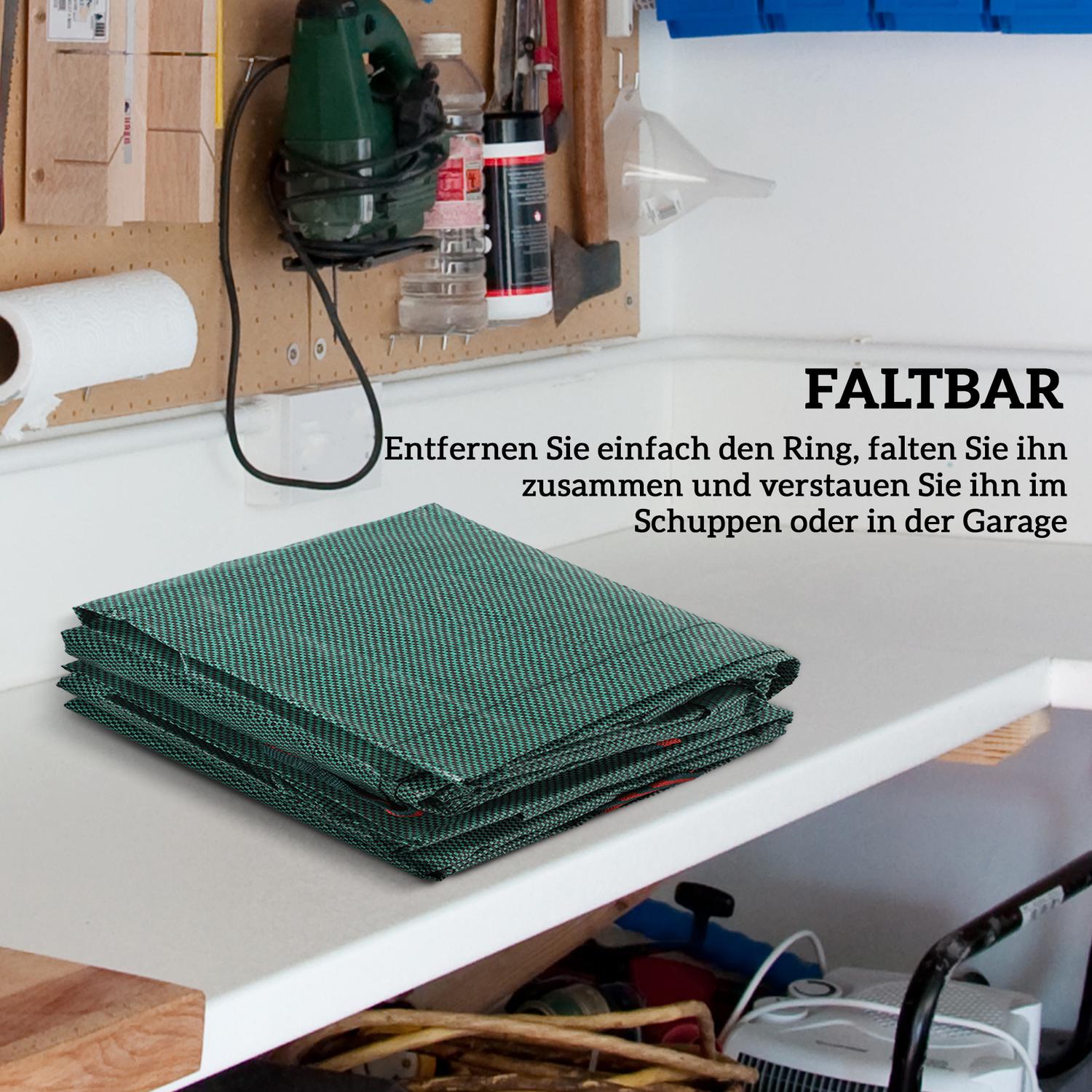 Trädgårdsavfallspåsar 3x120L, vattentäta och återanvändbara med handtag