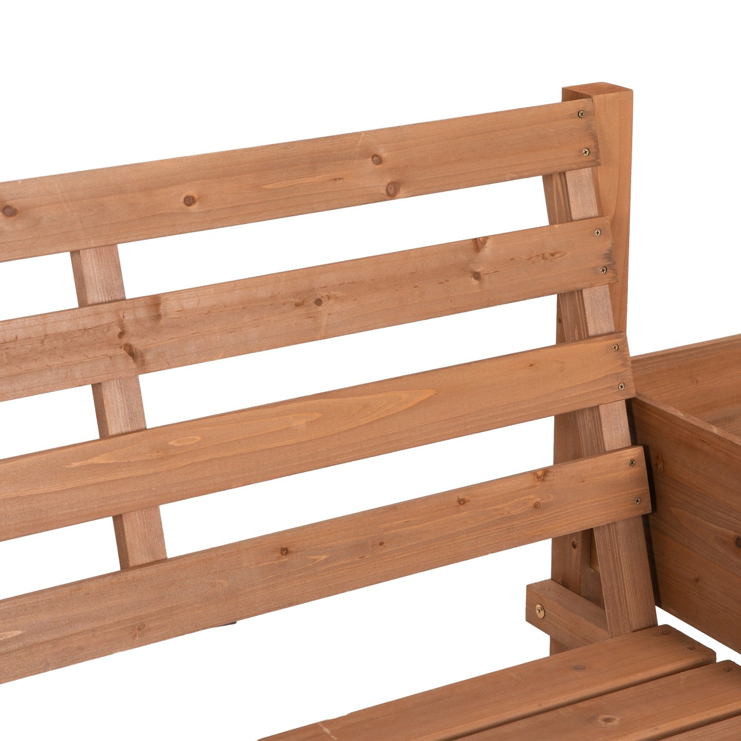 Trädgårdsbänk med blomsterlåda, 2-sits, 240 kg kapacitet