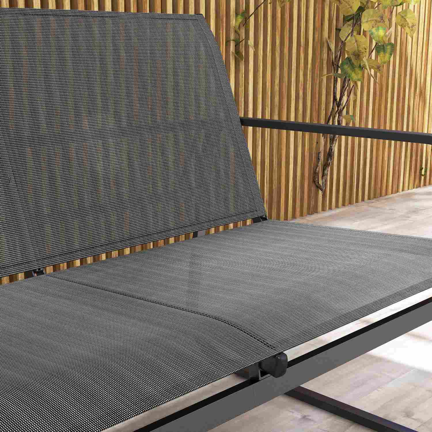 Utomhus trädgårdsmöbler set – 4 delar mesh uteplats sittplatser